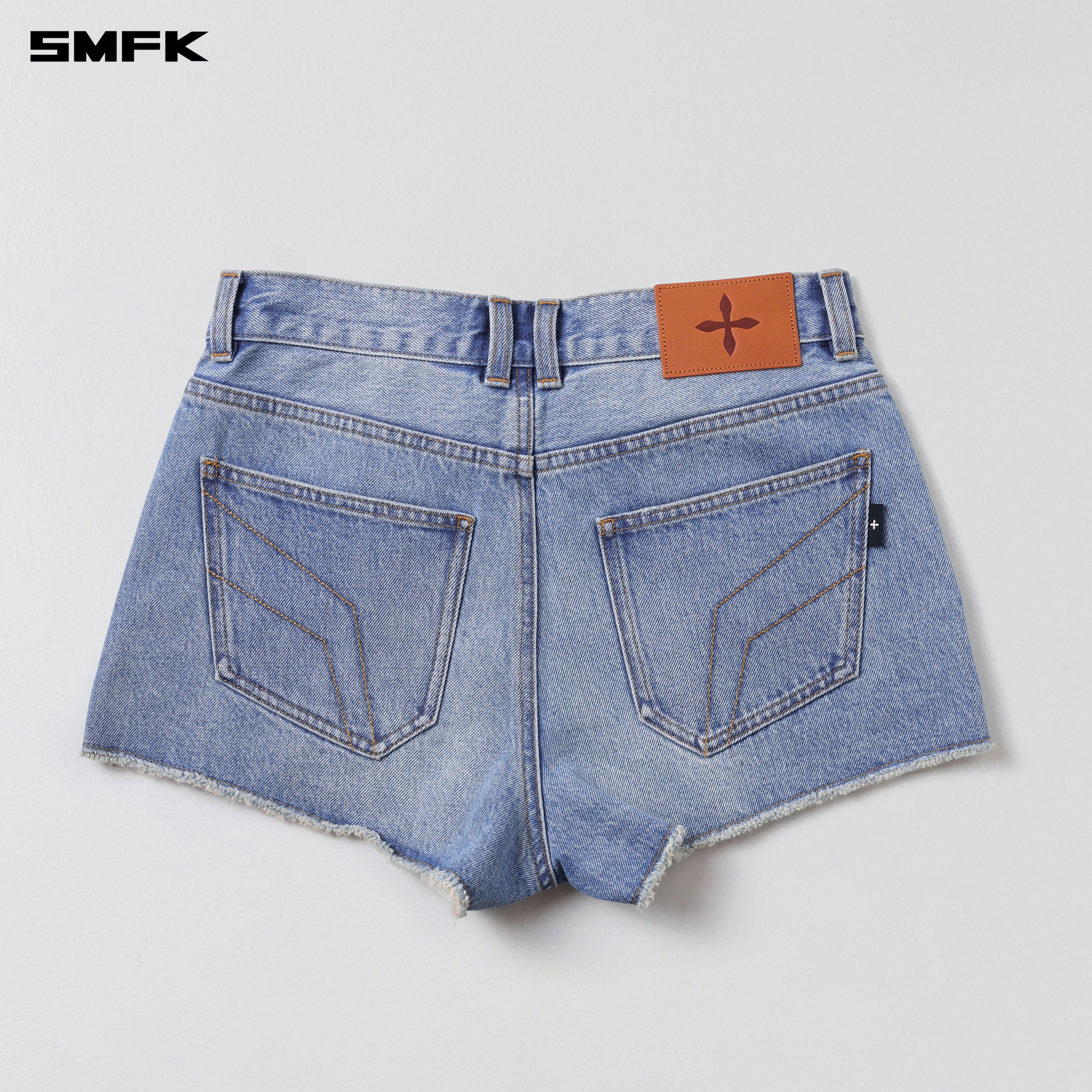 WILD MIRAGE DENIM SHORTS-LOW/COTTON WILD BLUE