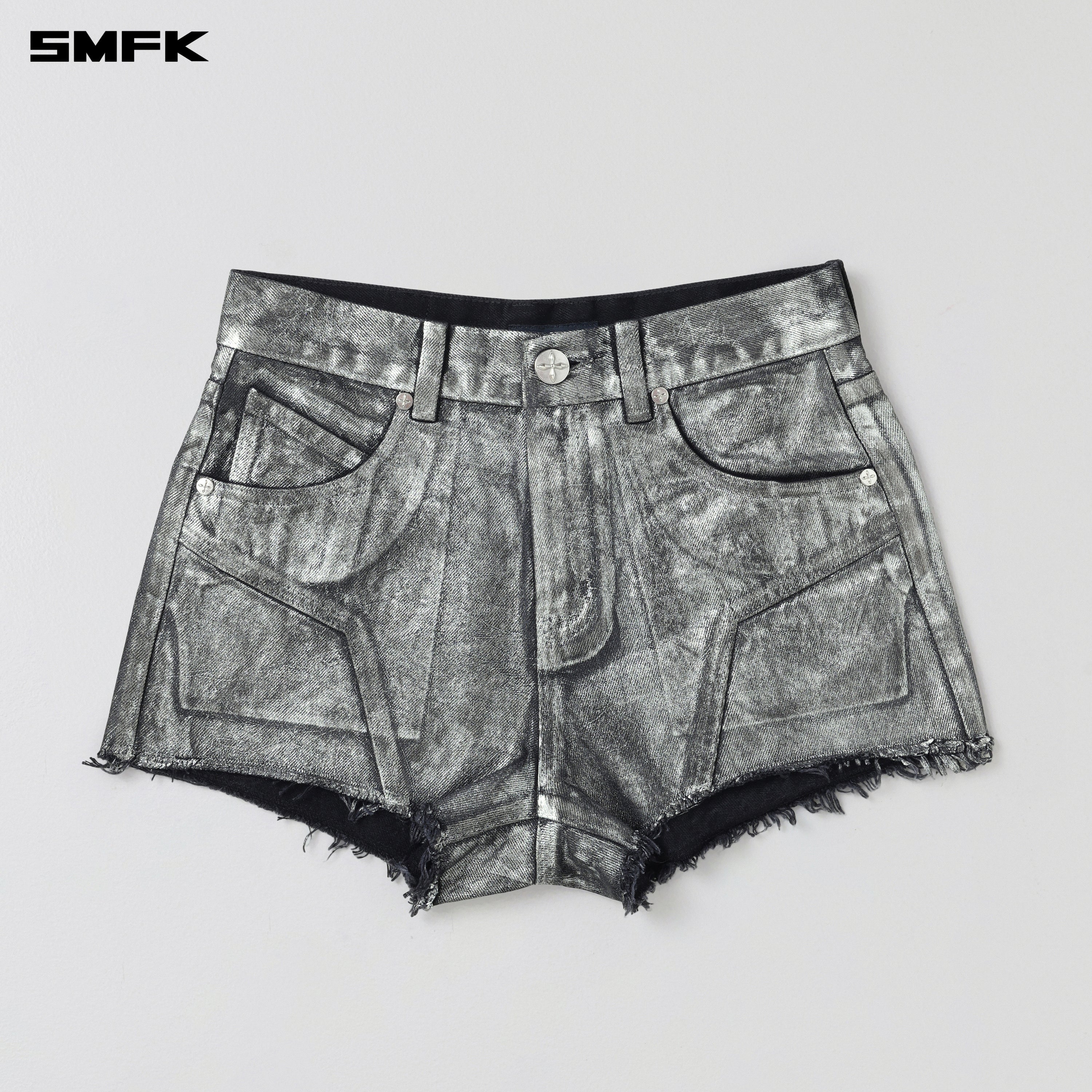 WILD MIRAGE DENIM SHORTS-LOW/COTTON SILVER NEBULA