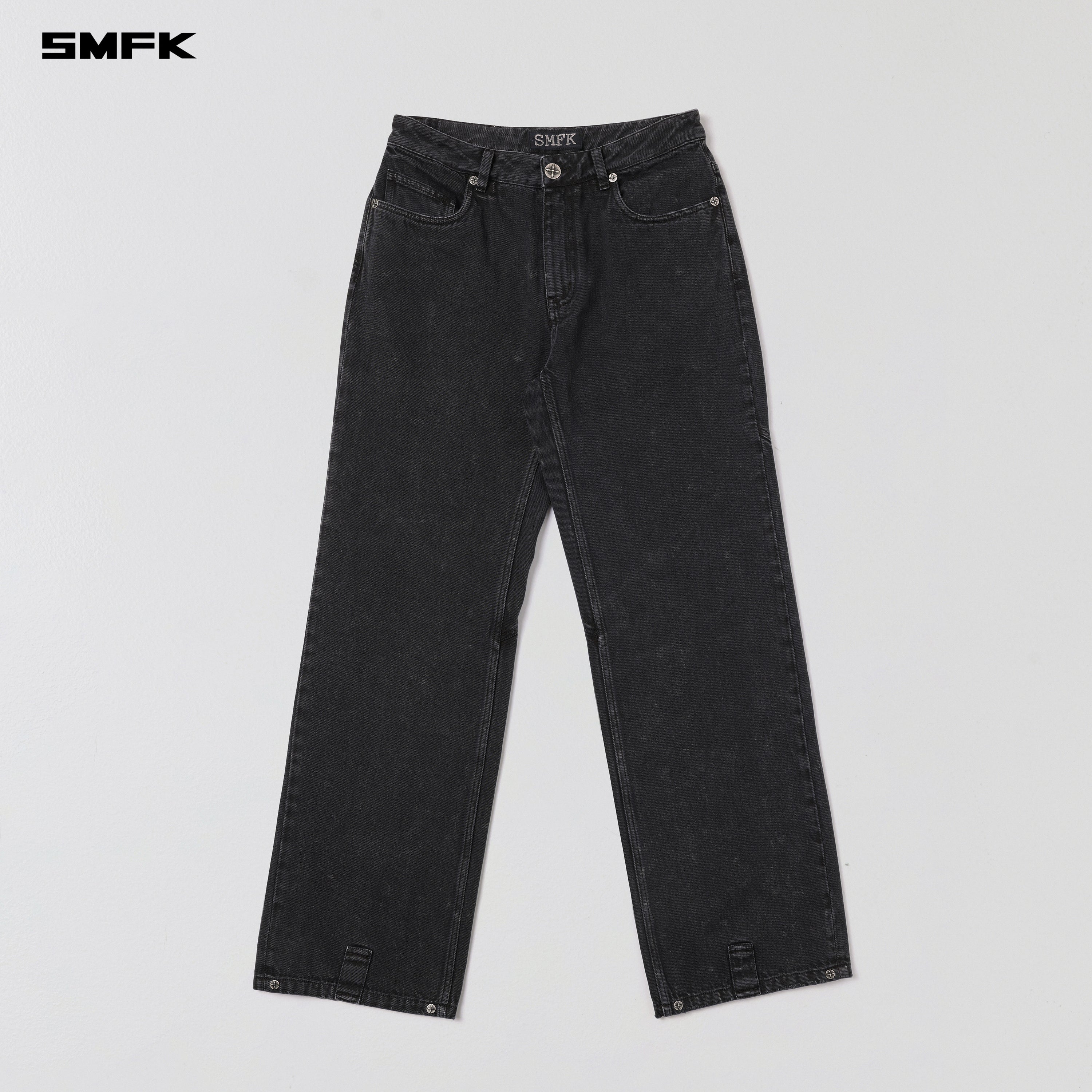 VINTAGE VANISH STRAIGHT DENIM PANTS/GARMENT DYE VANISH BLACK