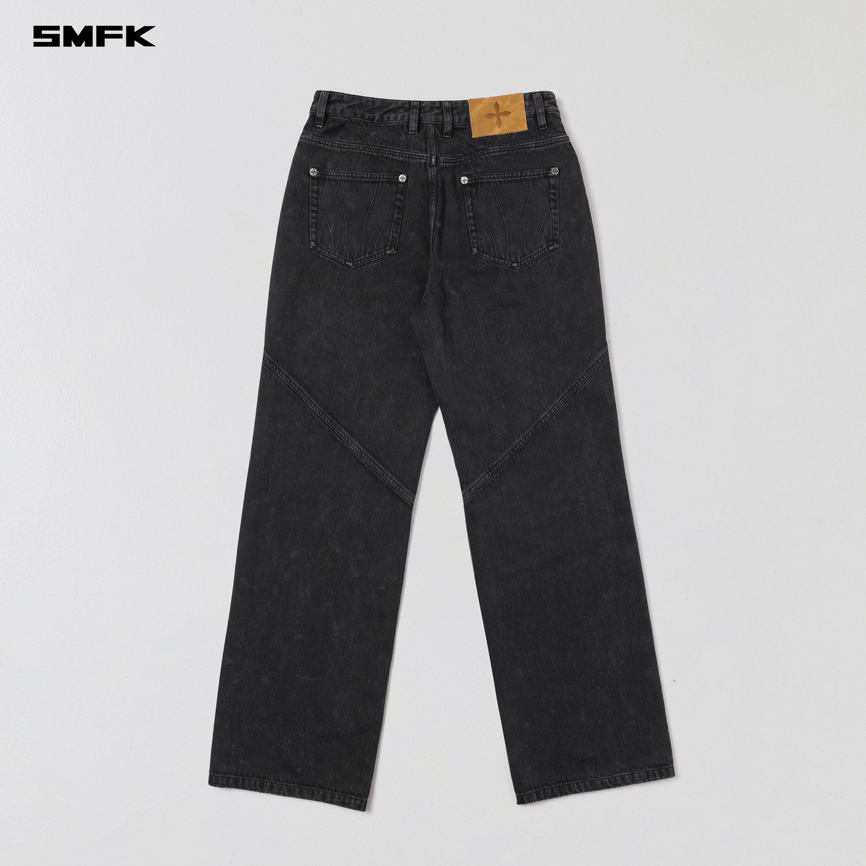 VINTAGE VANISH STRAIGHT DENIM PANTS/GARMENT DYE VANISH BLACK