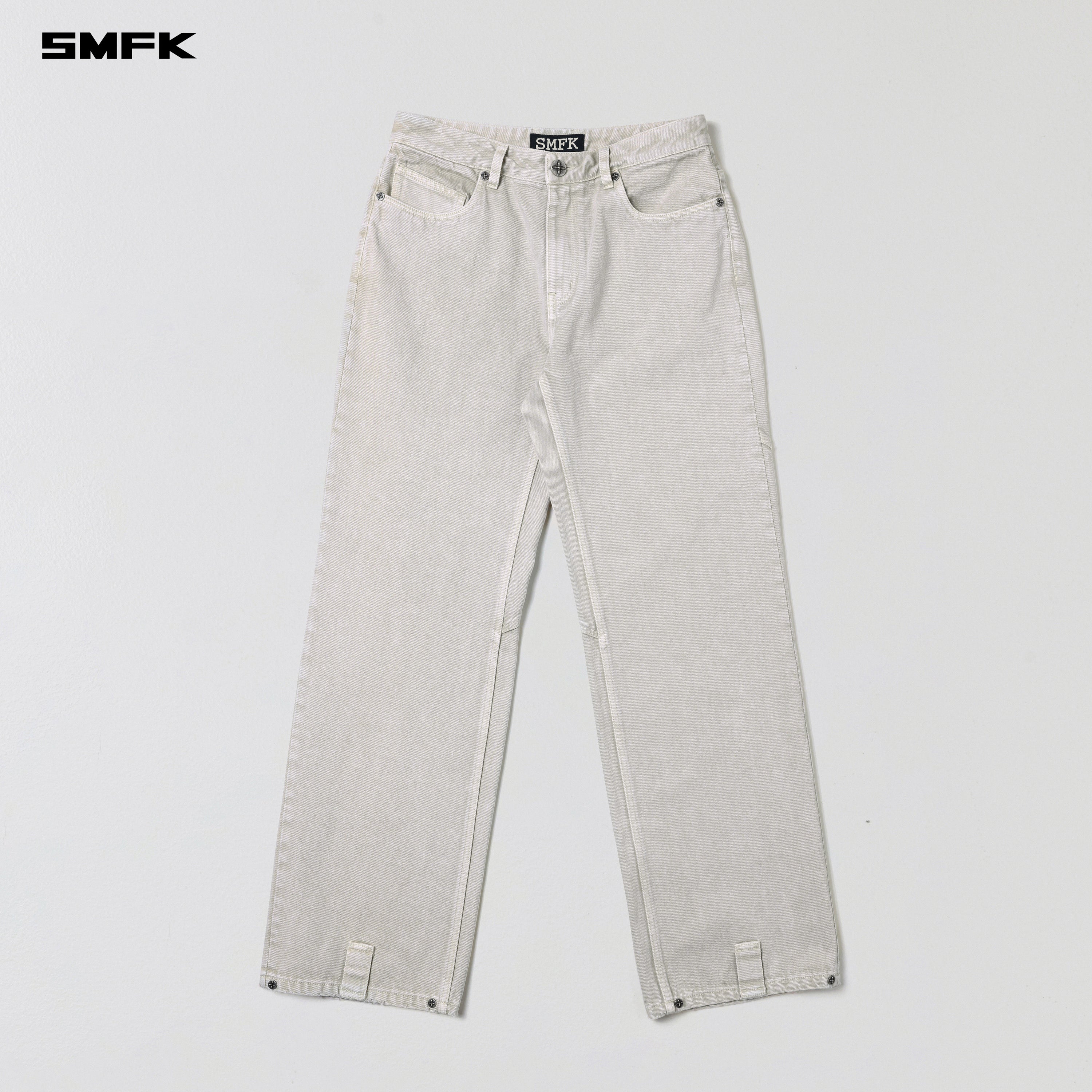 VINTAGE VANISH STRAIGHT DENIM PANTS/GARMENT DYE VANISH WHITE