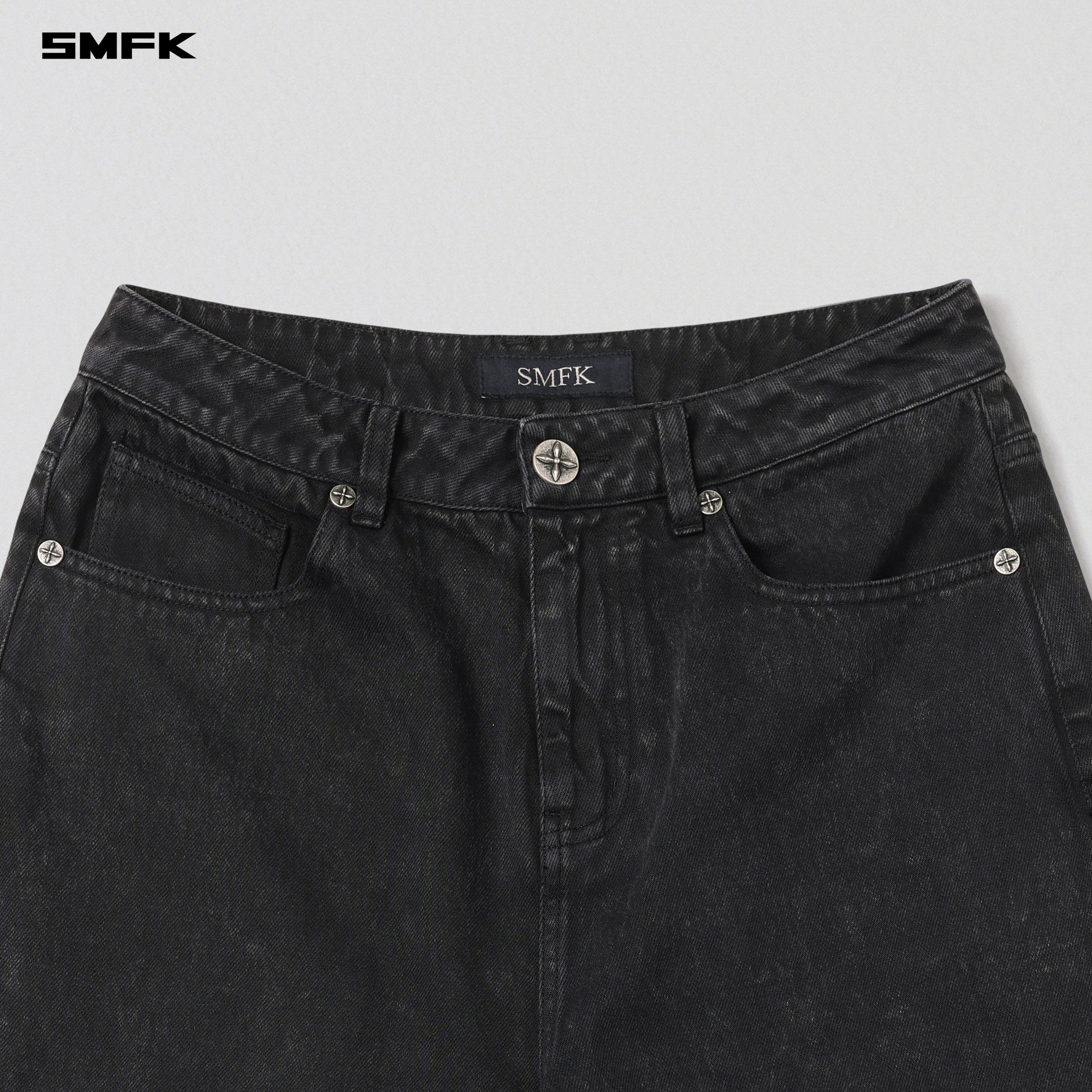VINTAGE VANISH TOWER DENIM PANTS/GARMENT DYE VANISH BLACK