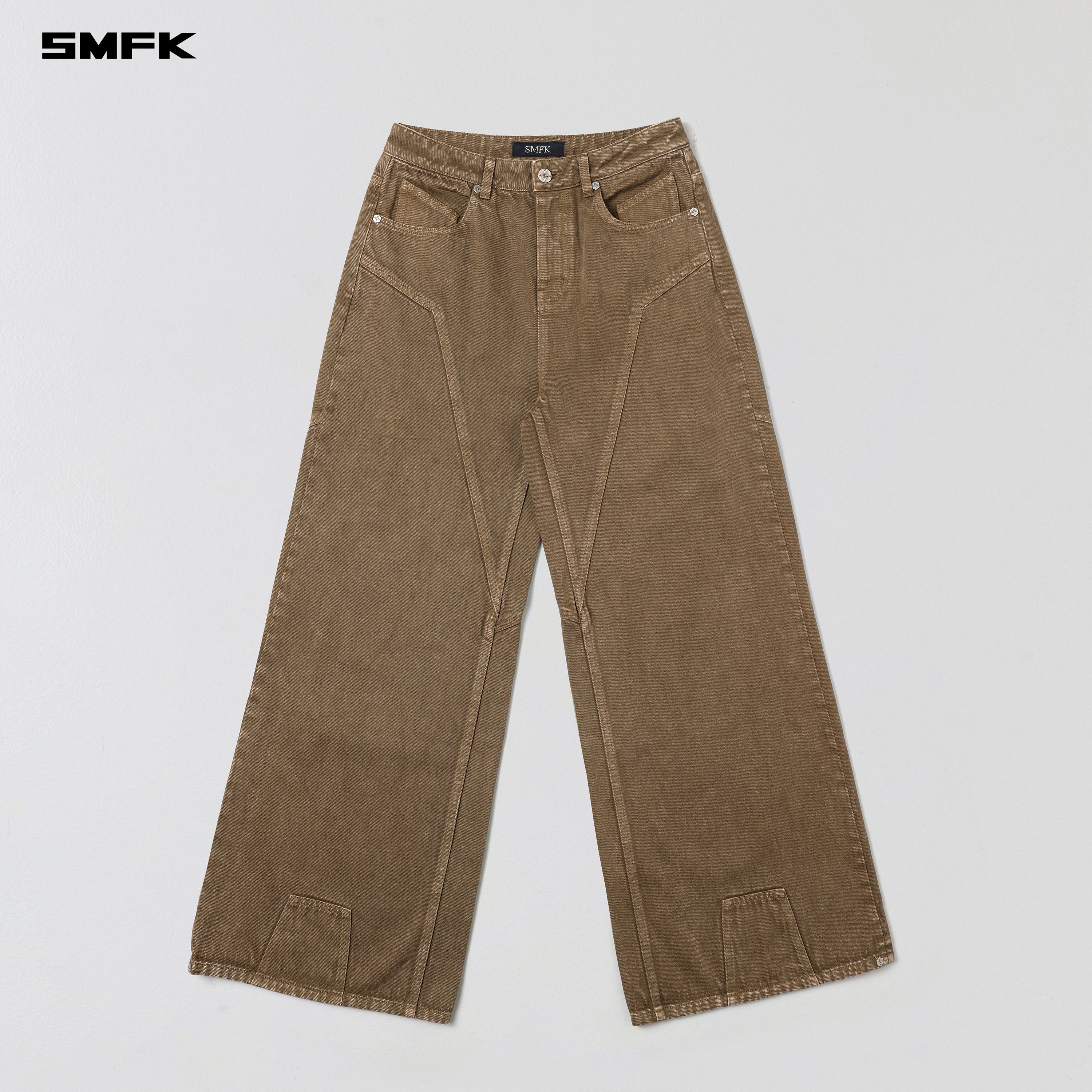 VINTAGE VANISH TOWER DENIM PANTS/GARMENT DYE VANISH BROWN