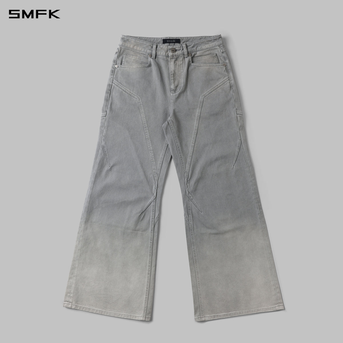 MIRAGE SIREN COLD DYE FADE STRT DENIM PANTS/COLD DYE/W FADE GREY