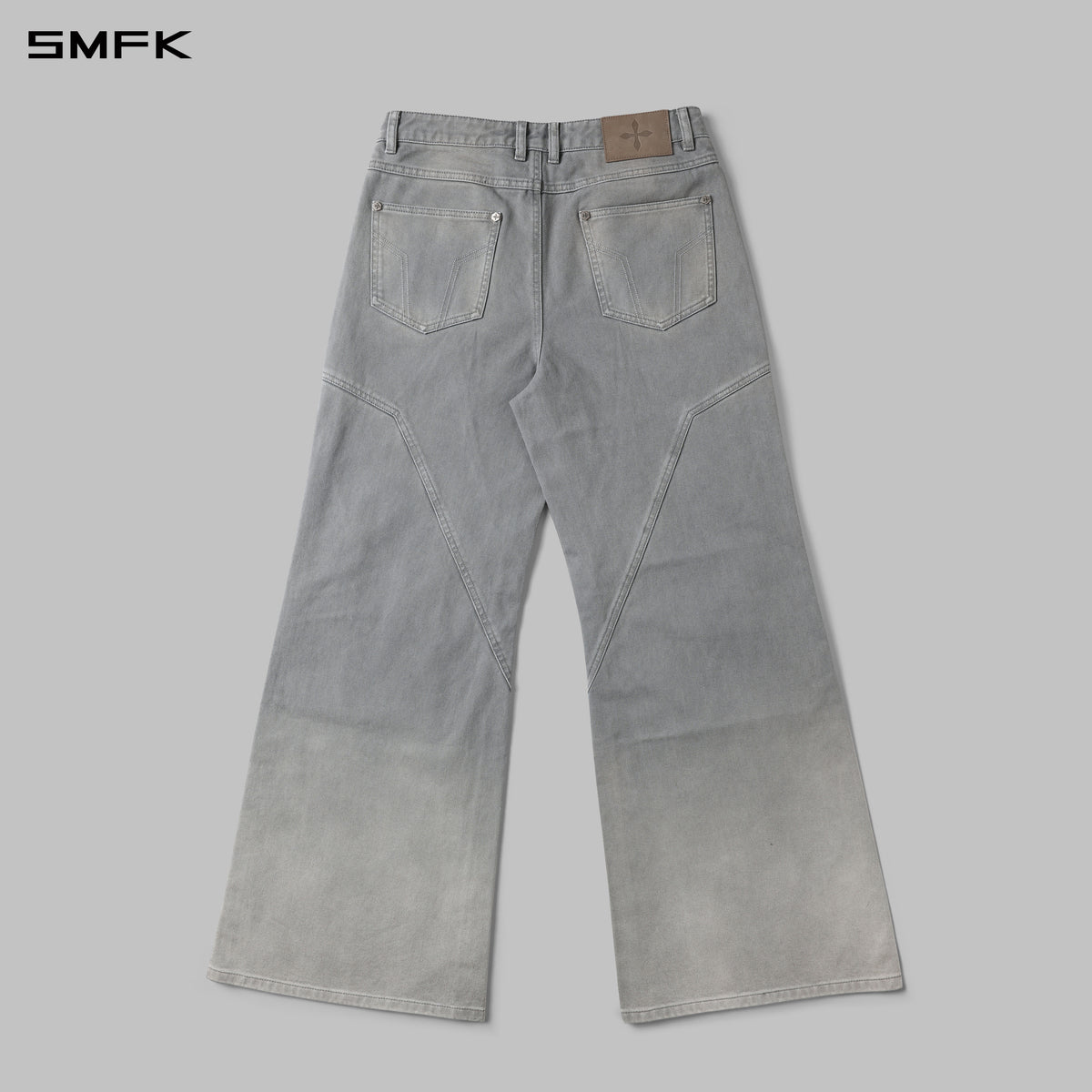 MIRAGE SIREN COLD DYE FADE STRT DENIM PANTS/COLD DYE/W FADE GREY