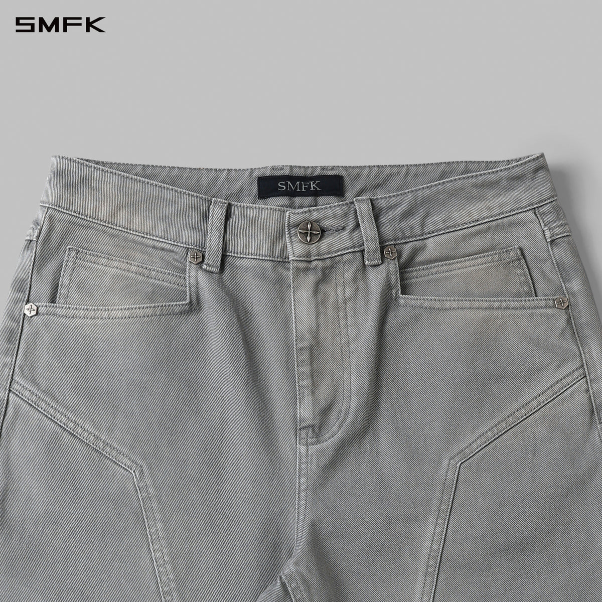 MIRAGE SIREN COLD DYE FADE STRT DENIM PANTS/COLD DYE/W FADE GREY