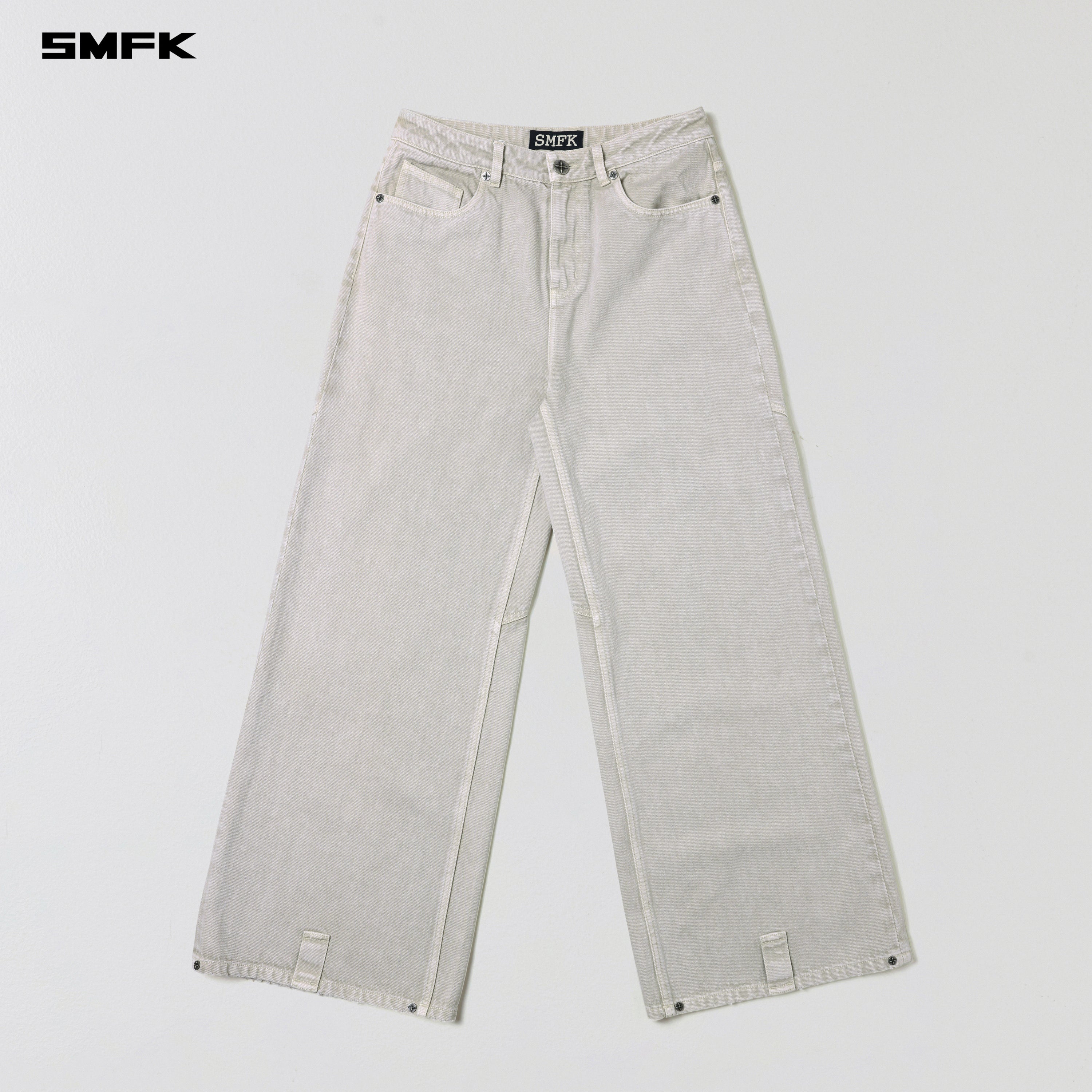 VINTAGE VANISH TOWER DENIM PANTS/GARMENT DYE VANISH WHITE