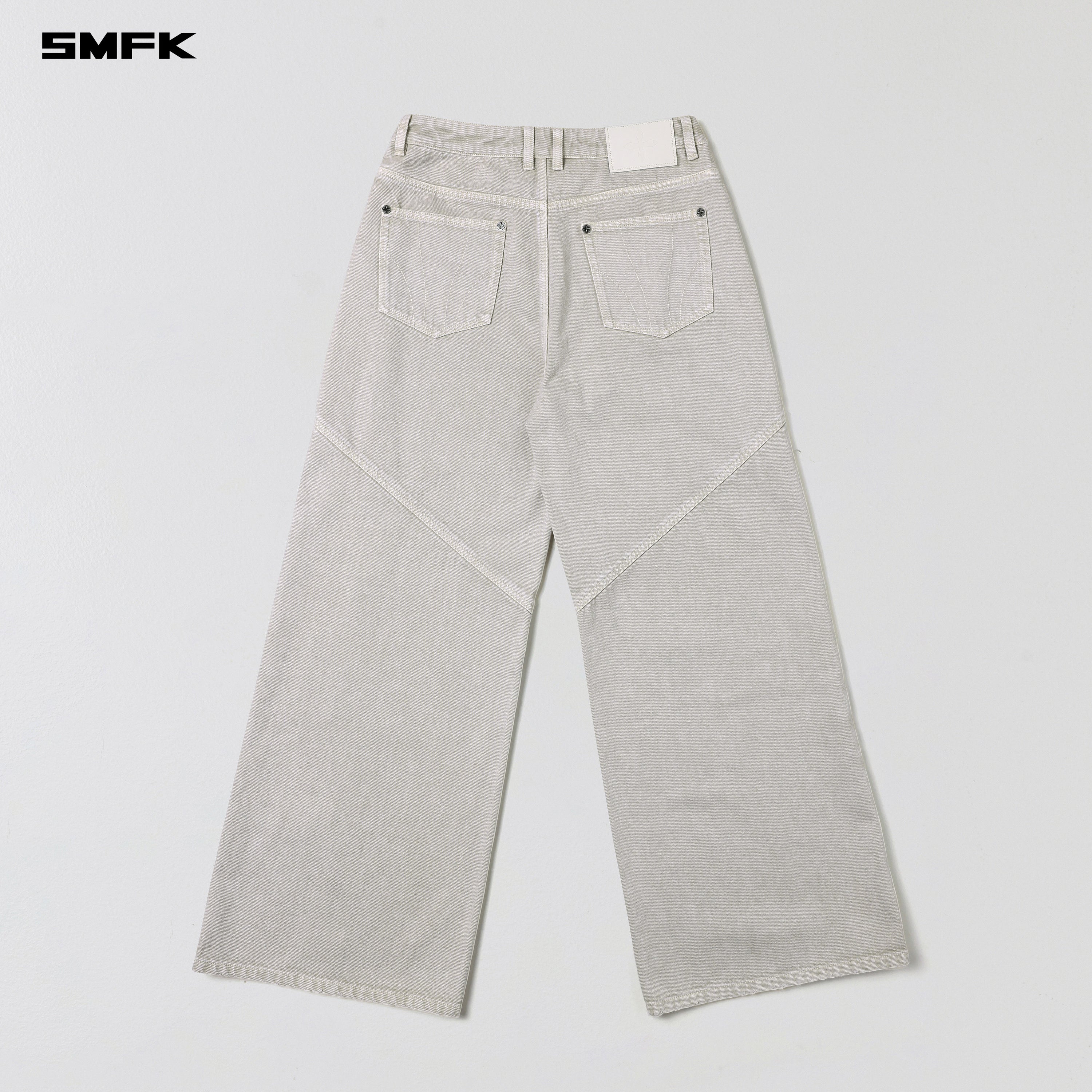 VINTAGE VANISH TOWER DENIM PANTS/GARMENT DYE VANISH WHITE