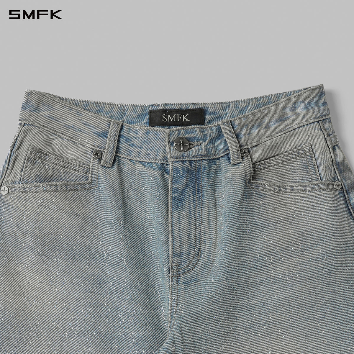 MIRAGE SIREN VINTAGE COCOON DENIM PANTS/STARRY DENIM/W STARRY BLUE