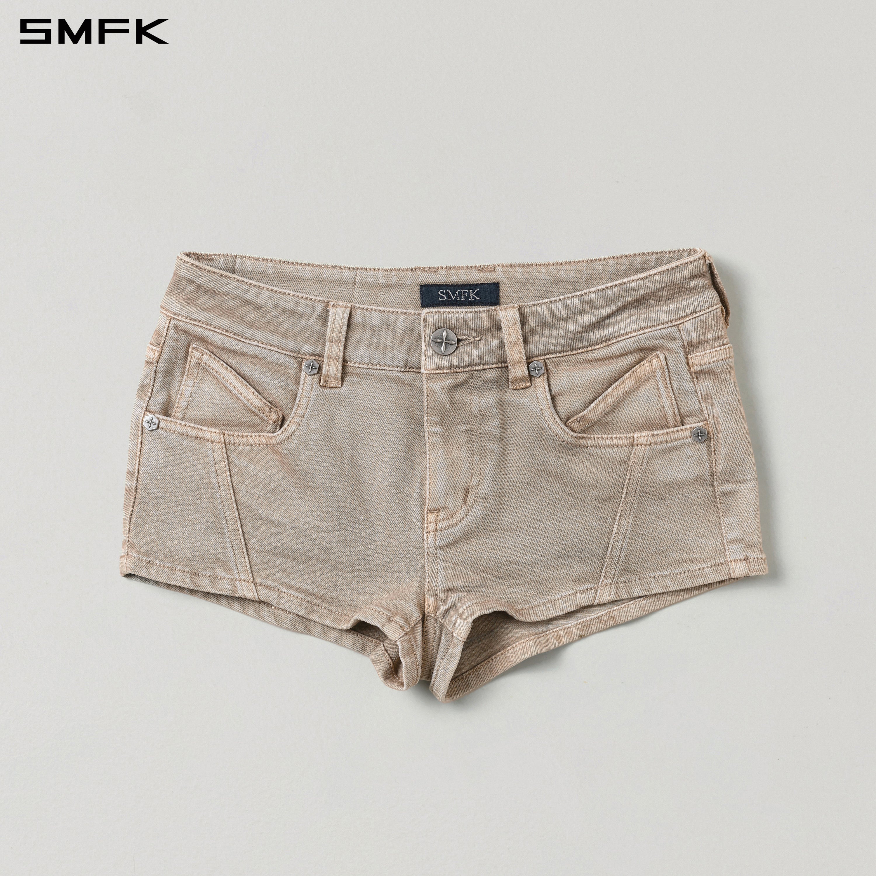 VINTAGE VANISH SKINNY DENIM SHORTS-LOW/GARMENT DYE FRESH SKIN