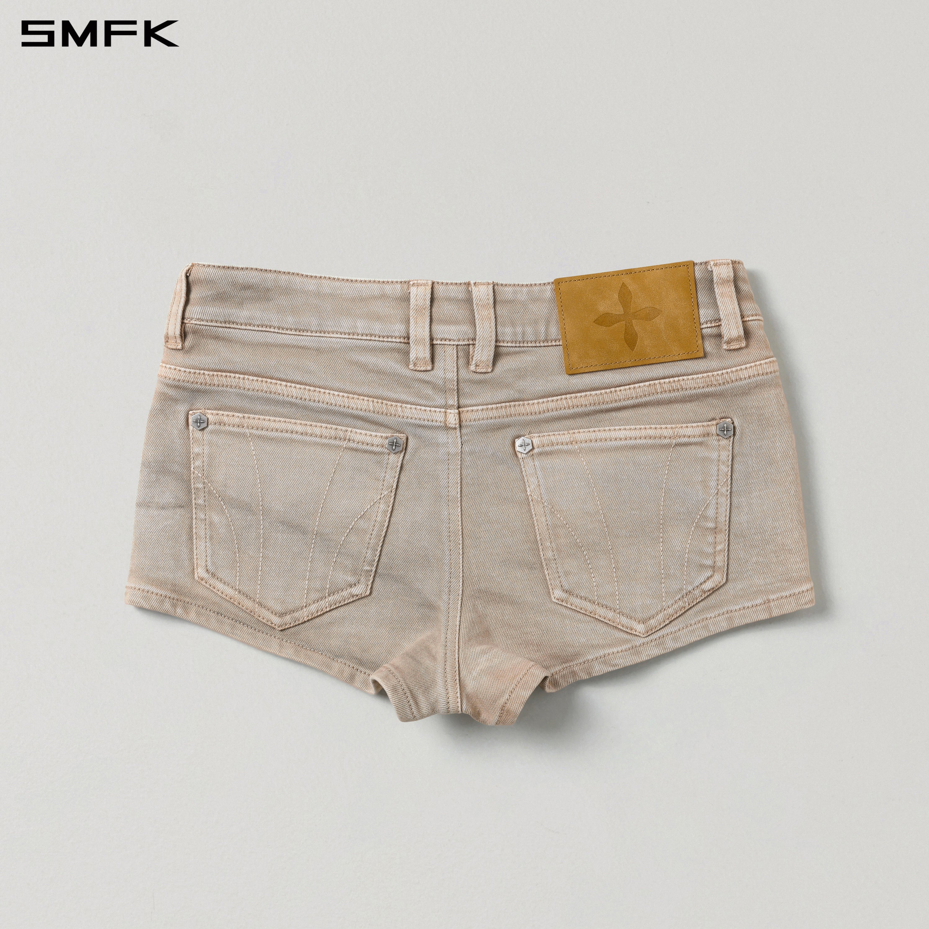 VINTAGE VANISH SKINNY DENIM SHORTS-LOW/GARMENT DYE FRESH SKIN