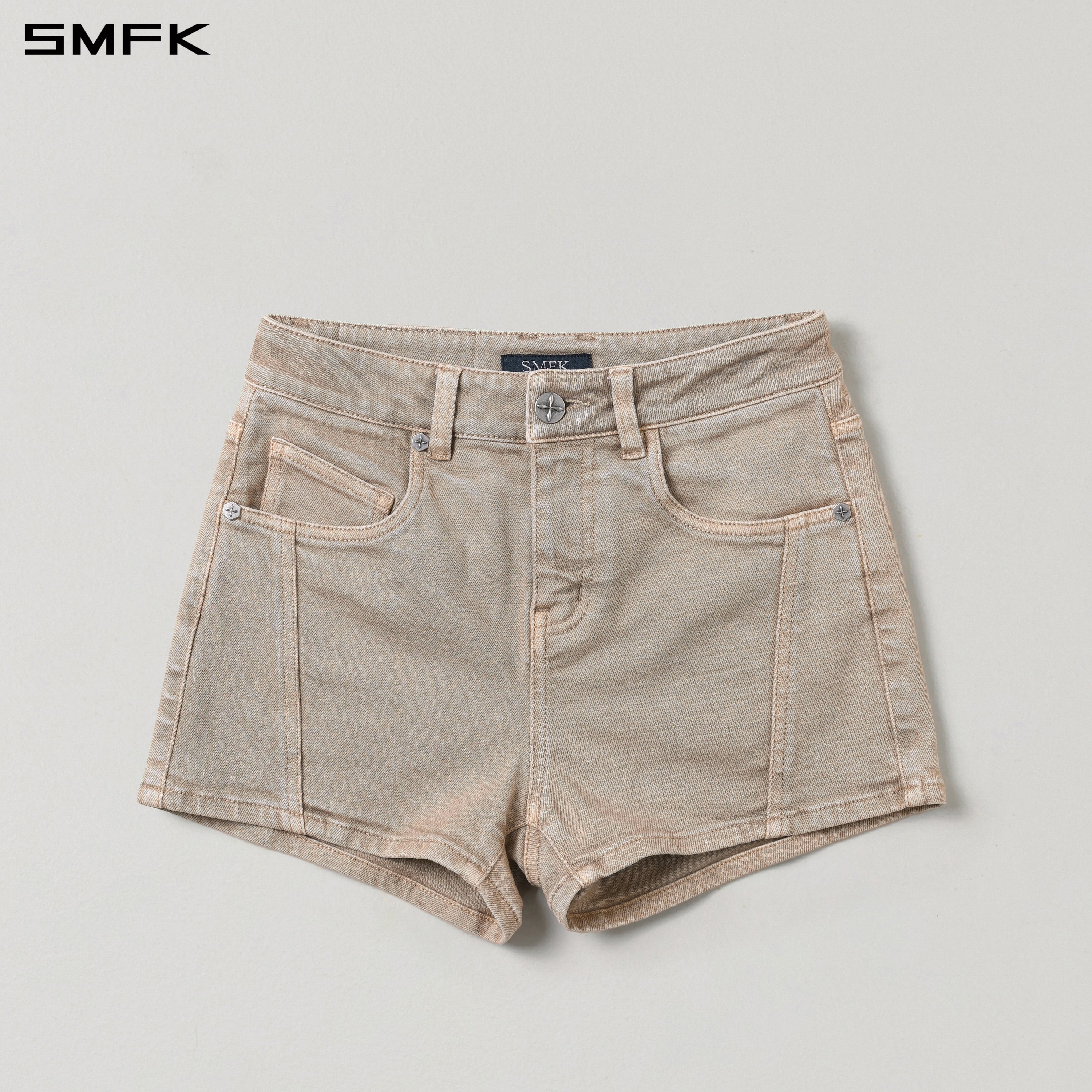 VINTAGE VANISH SKINNY DENIM SHORTS/GARMENT DYE FRESH SKIN