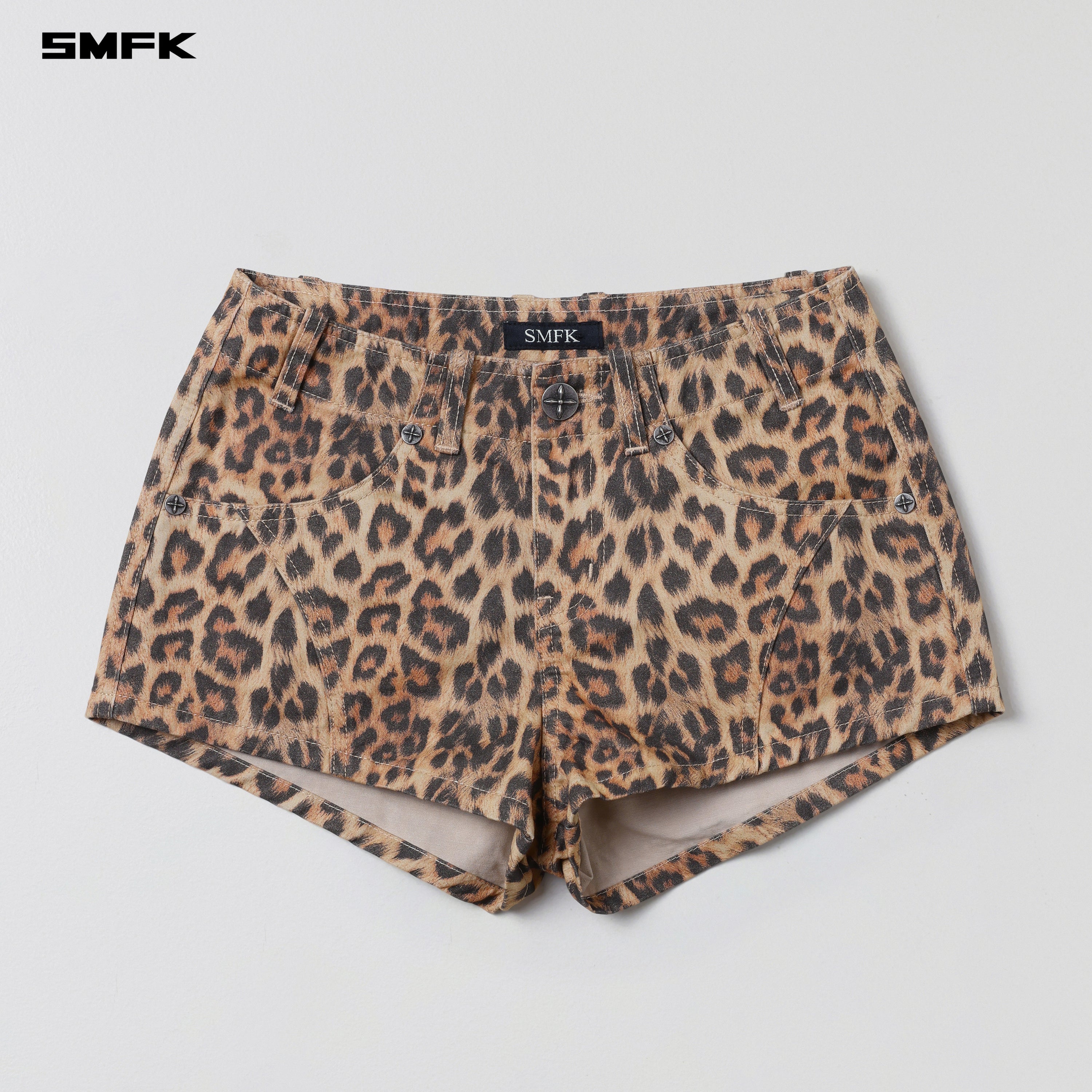 VANISH CARGO SHORTS/LEOPARD COTTON LEOPARD CAMO