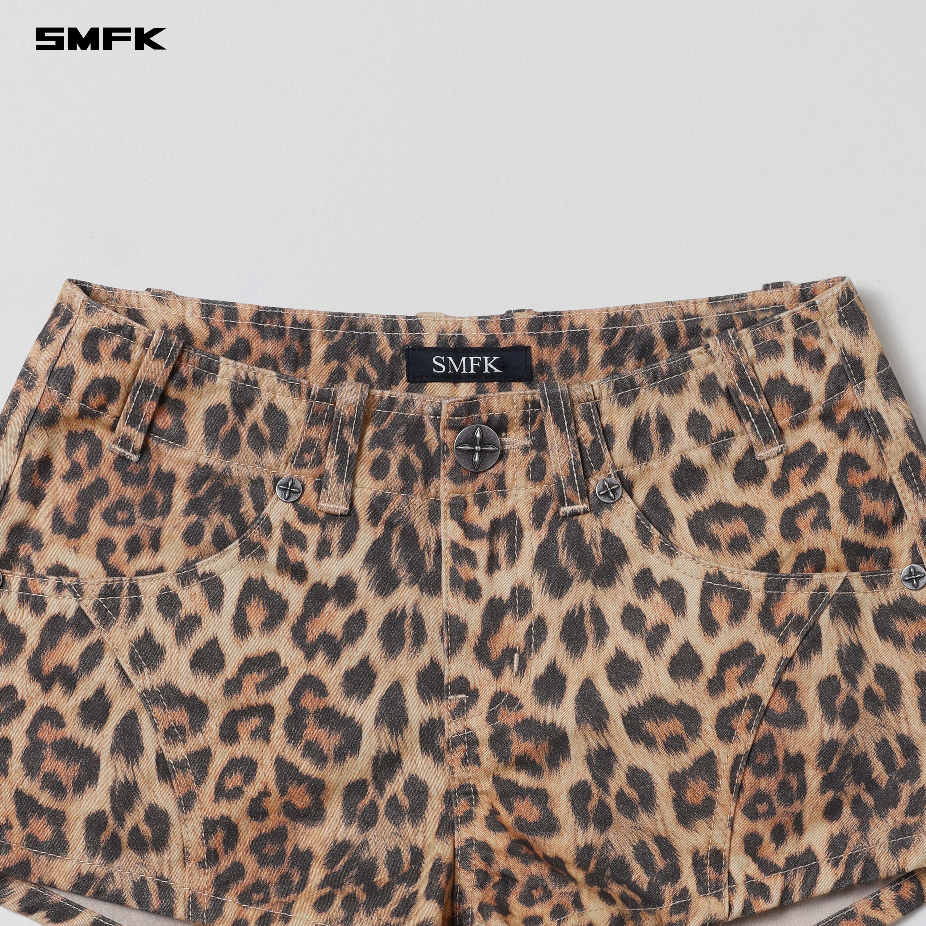 VANISH CARGO SHORTS/LEOPARD COTTON LEOPARD CAMO