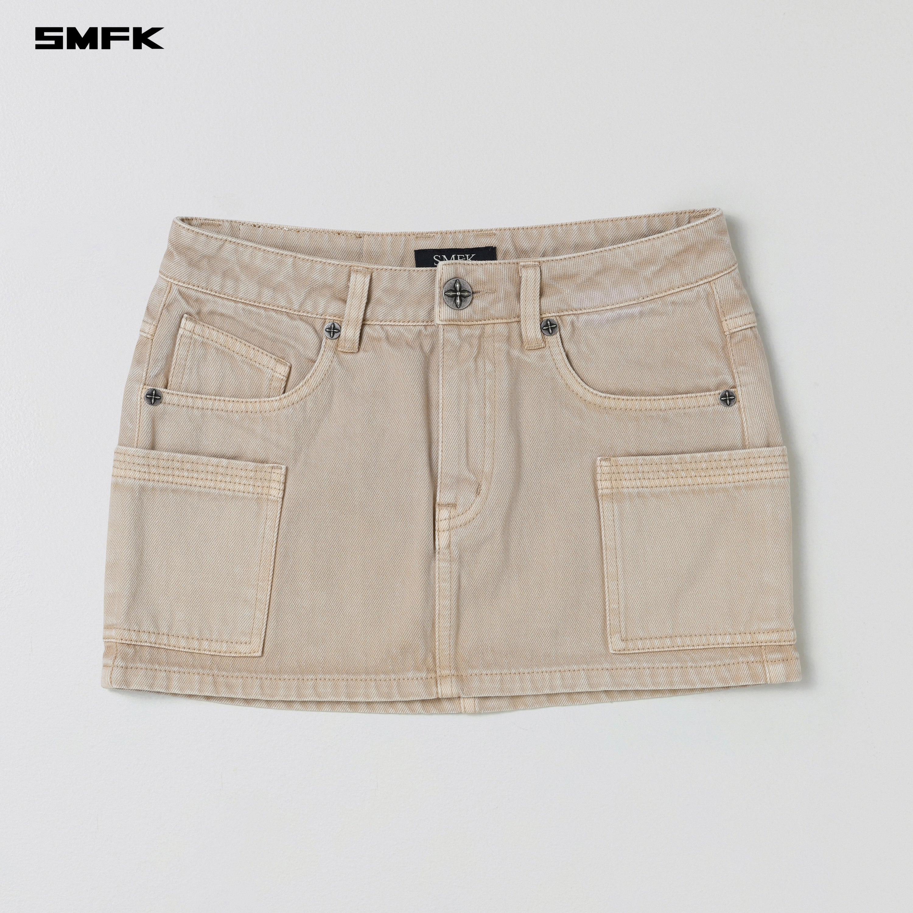 VINTAGE VANISH DENIM SHORT DRESS/GARMENT DYE FRESH SKIN