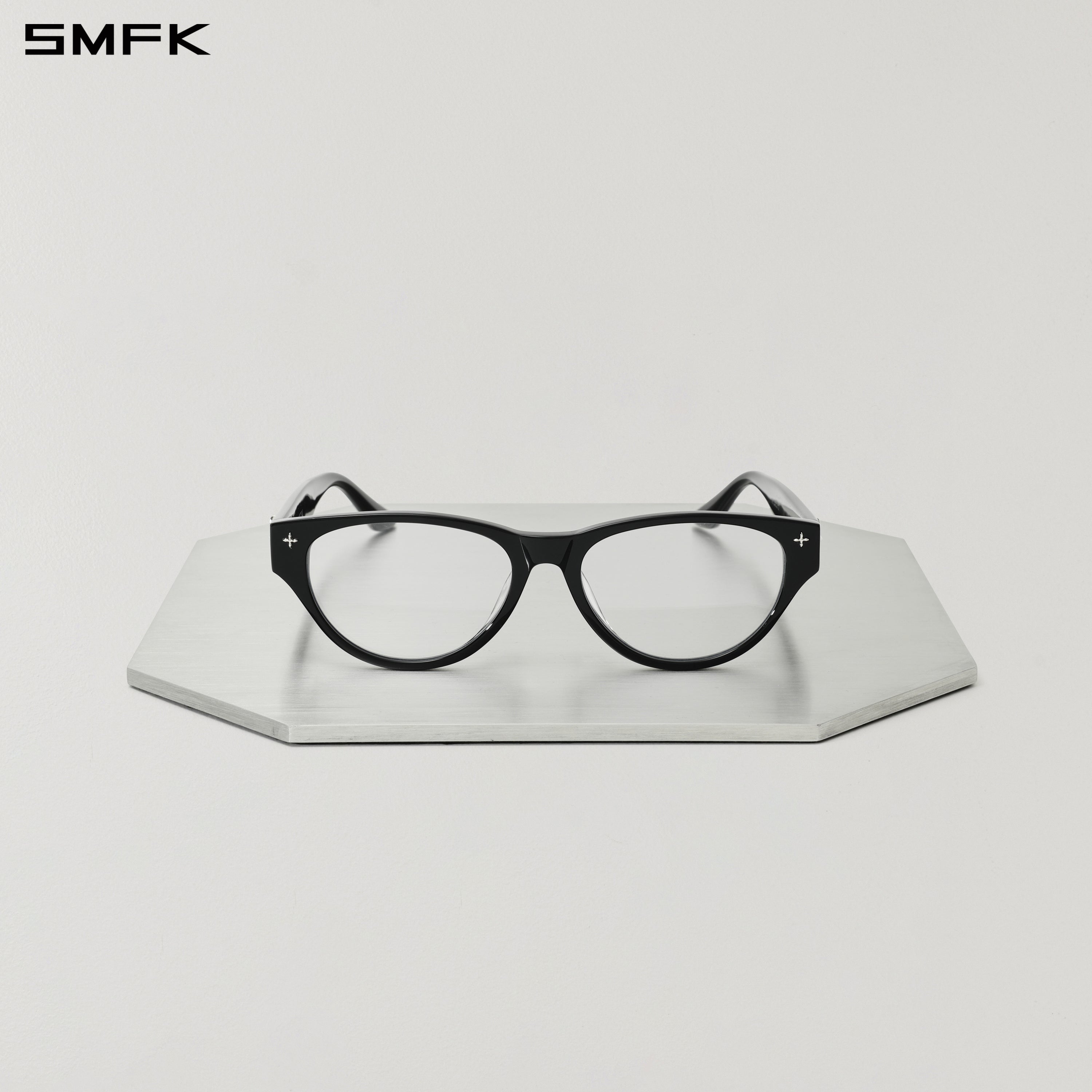 FUTURE GEOMETRIC OPTICAL GLASSES WILD BLACK