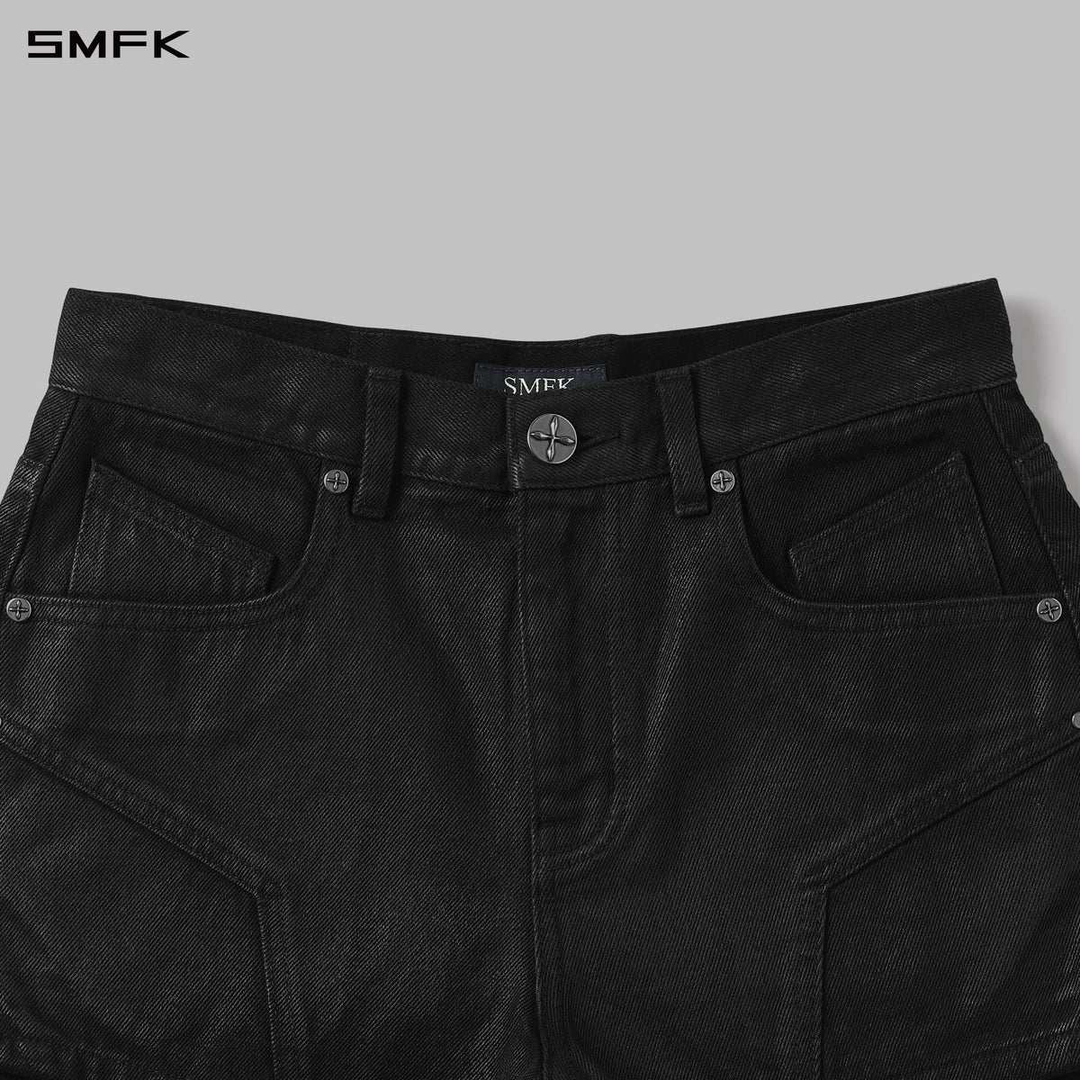 MIRAGE PRISM DENIM SHORTS/DENIM COTTON/W INK BLACK