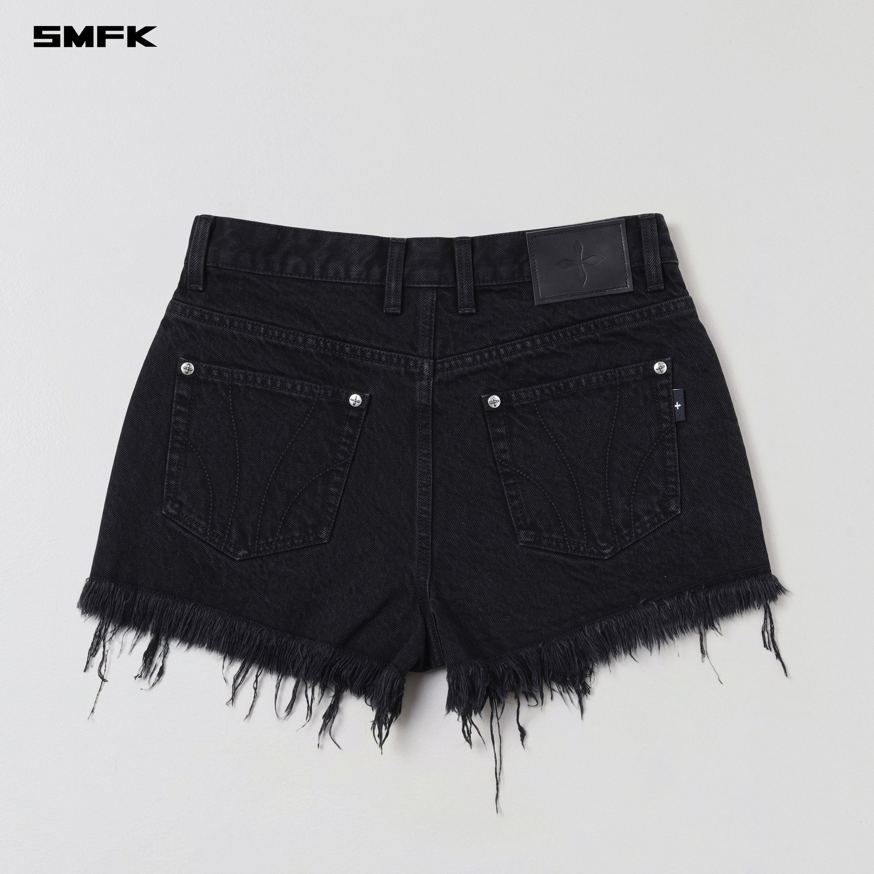 COMPASS MIRAGE MODE DENIM SHORTS/COTTON WILD BLACK