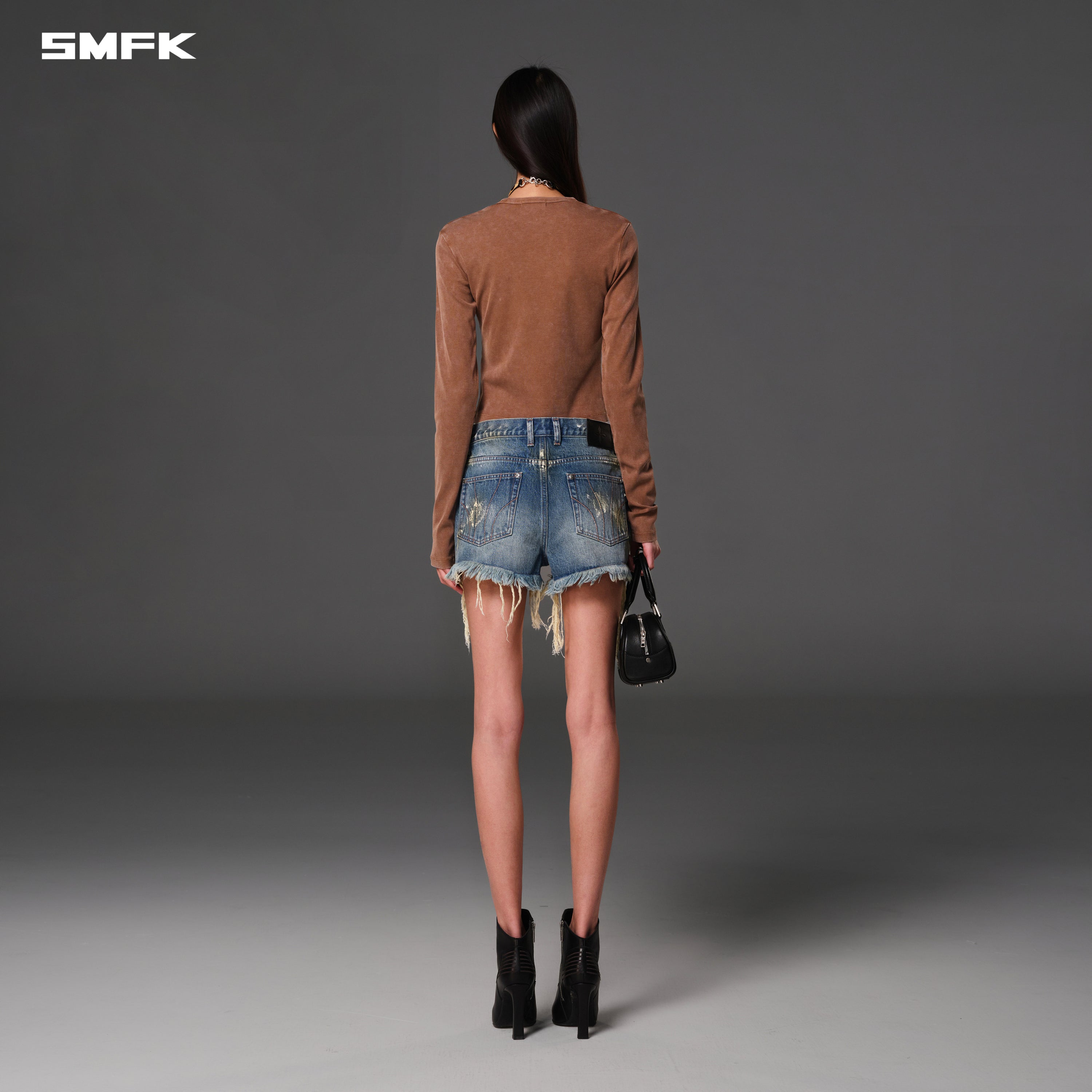 COMPASS MIRAGE MODE DENIM SHORTS/COTTON MARINE BLUE