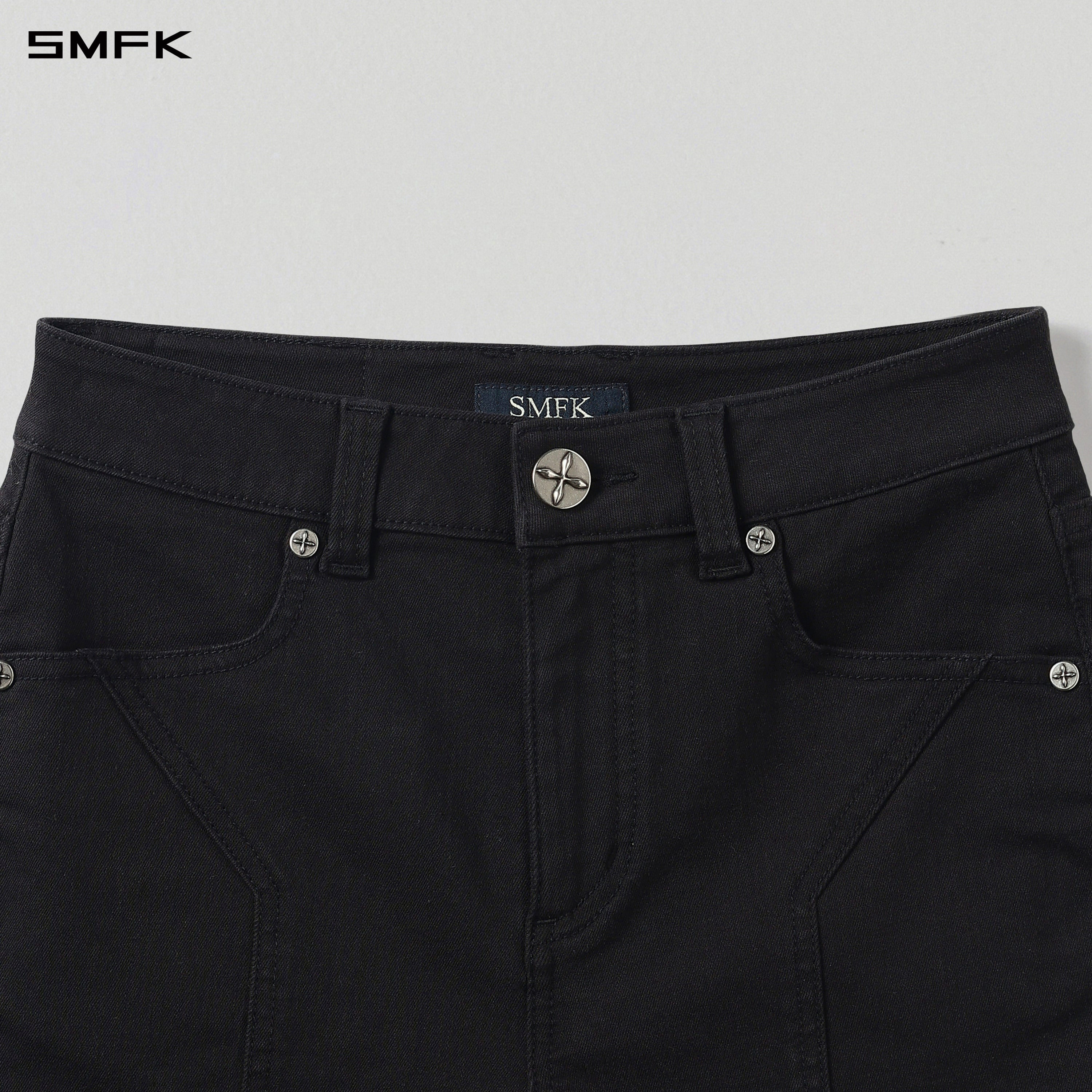 MIRAGE PRISM DENIM SHORTS/E-COTTON WILD BLACK