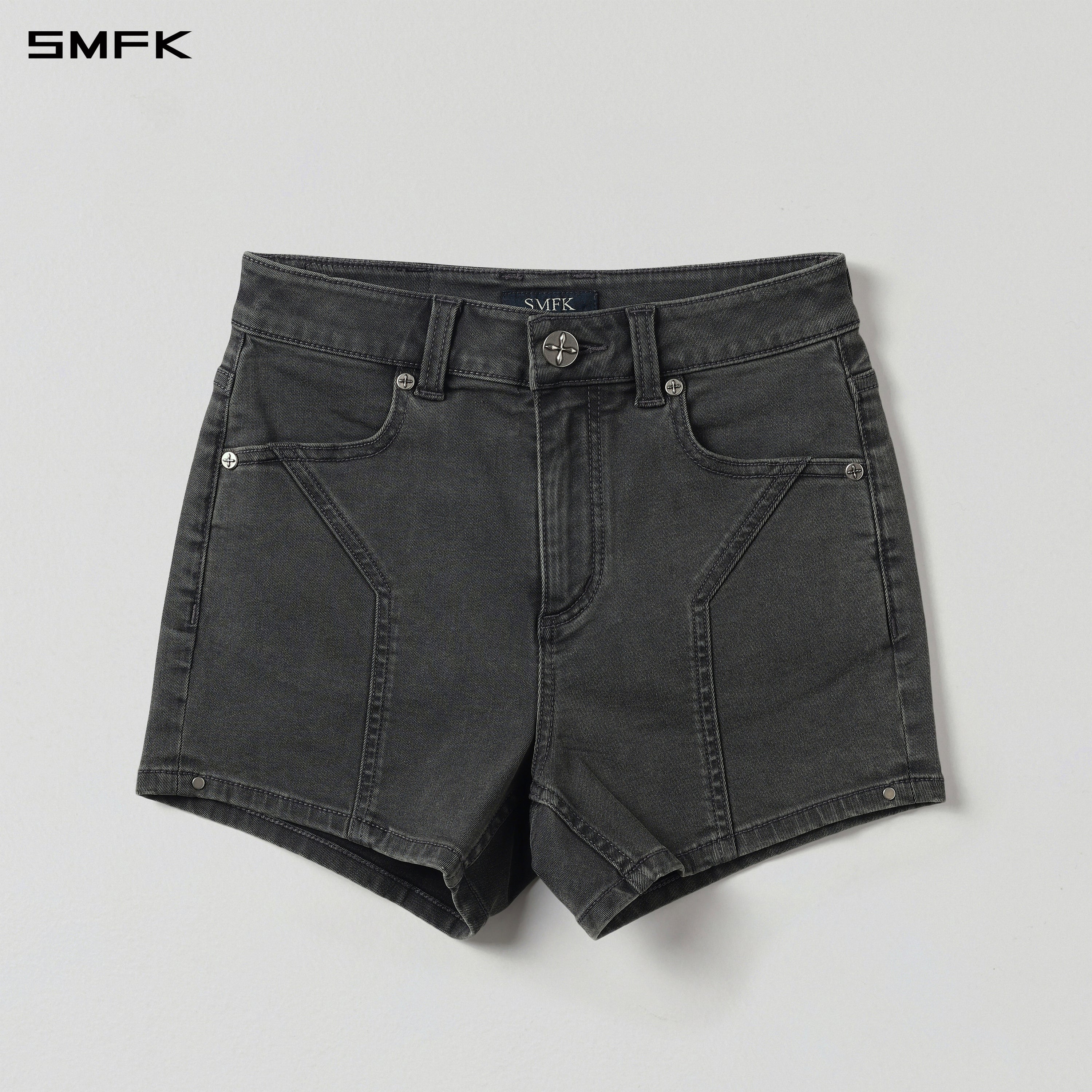 MIRAGE PRISM DENIM SHORTS/E-COTTON STORM GREY