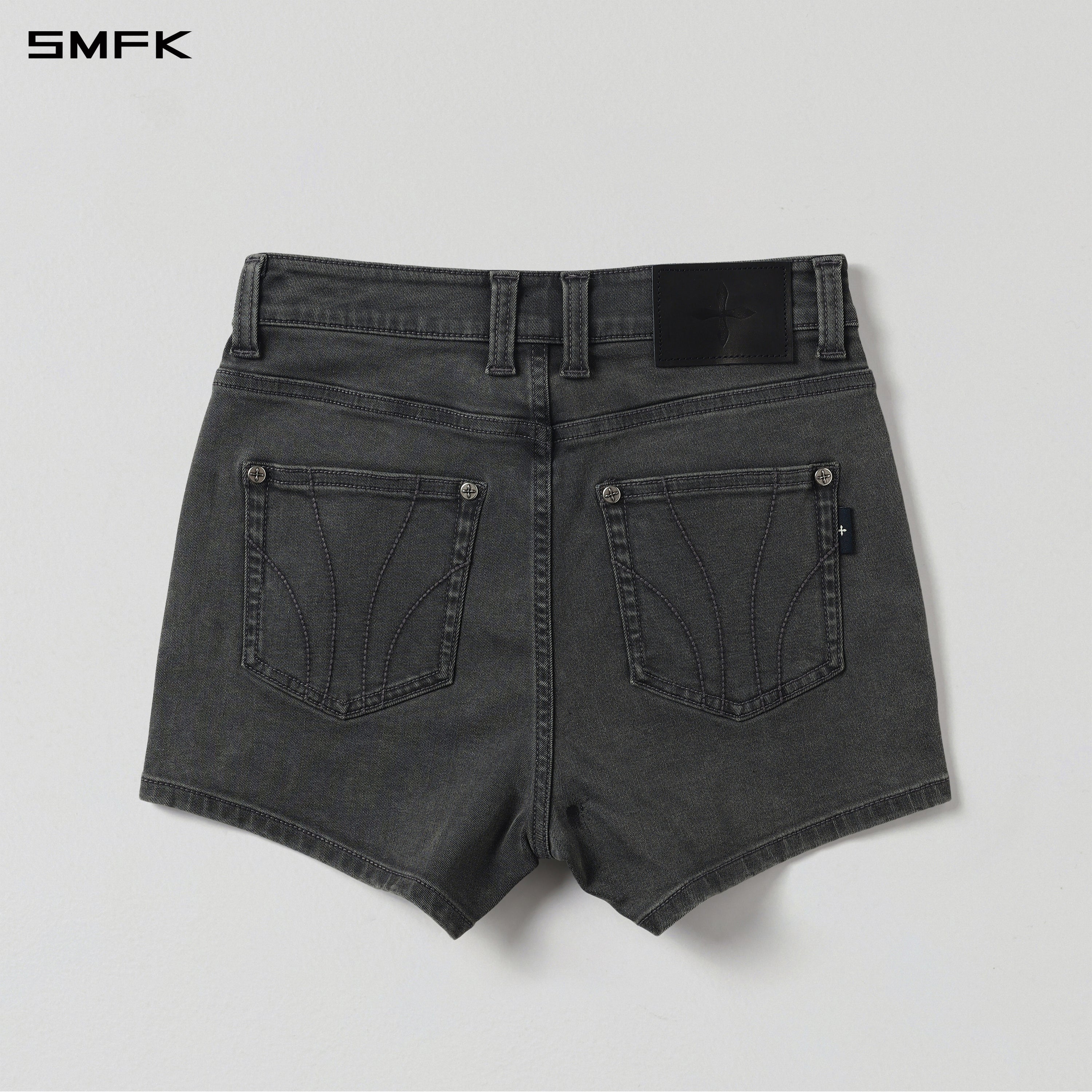 MIRAGE PRISM DENIM SHORTS/E-COTTON STORM GREY