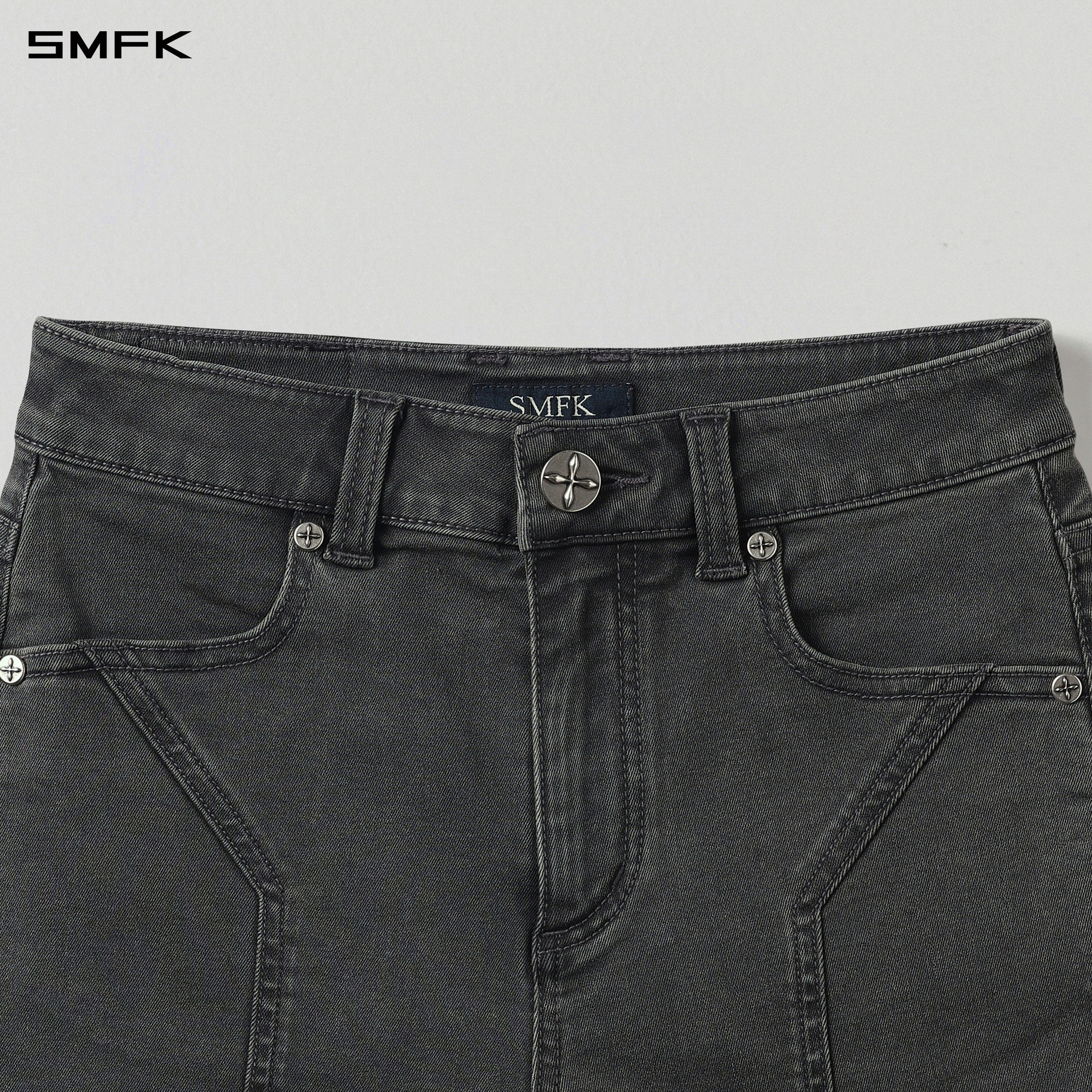 MIRAGE PRISM DENIM SHORTS/E-COTTON STORM GREY