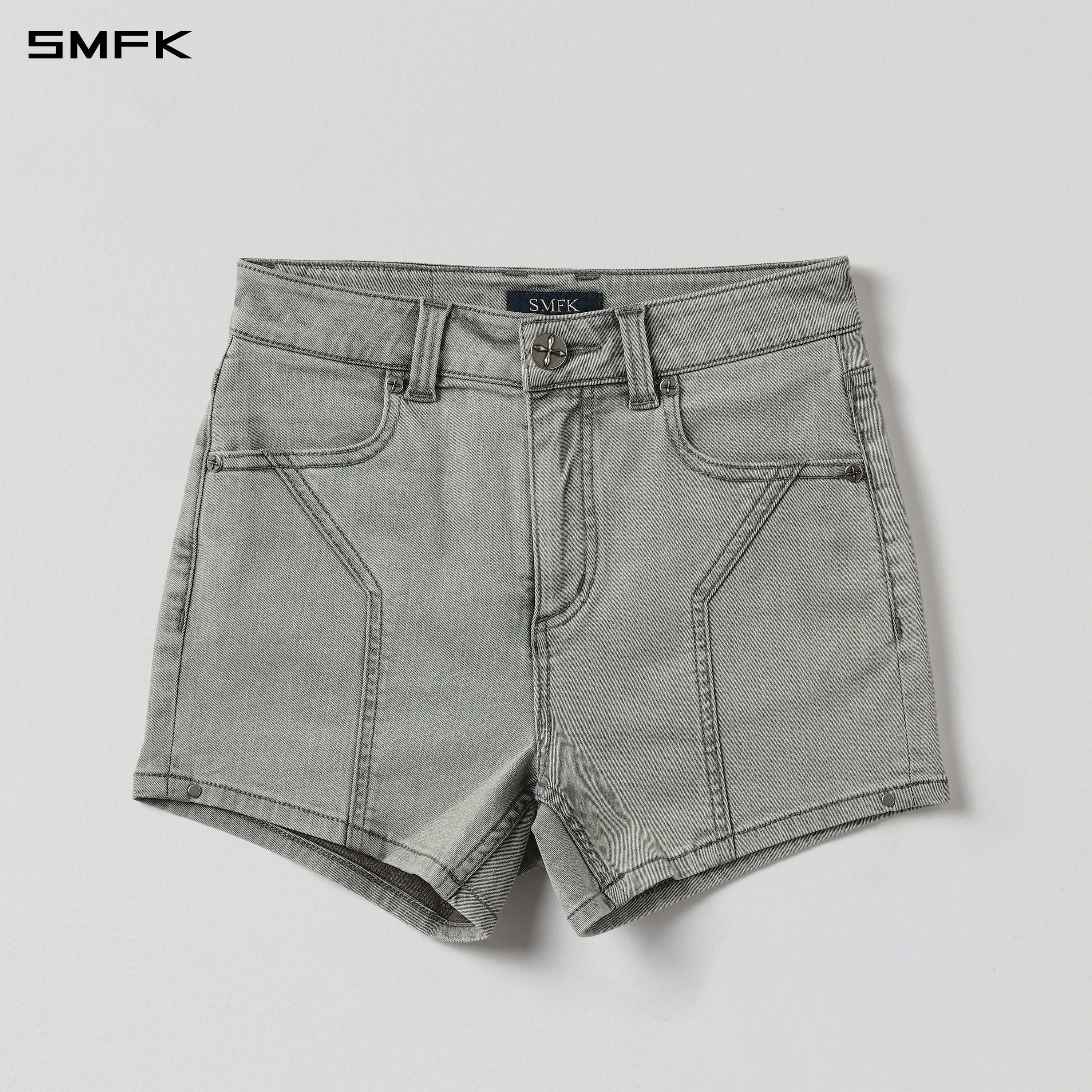 MIRAGE PRISM DENIM SHORTS/E-COTTON GLACIER GREY