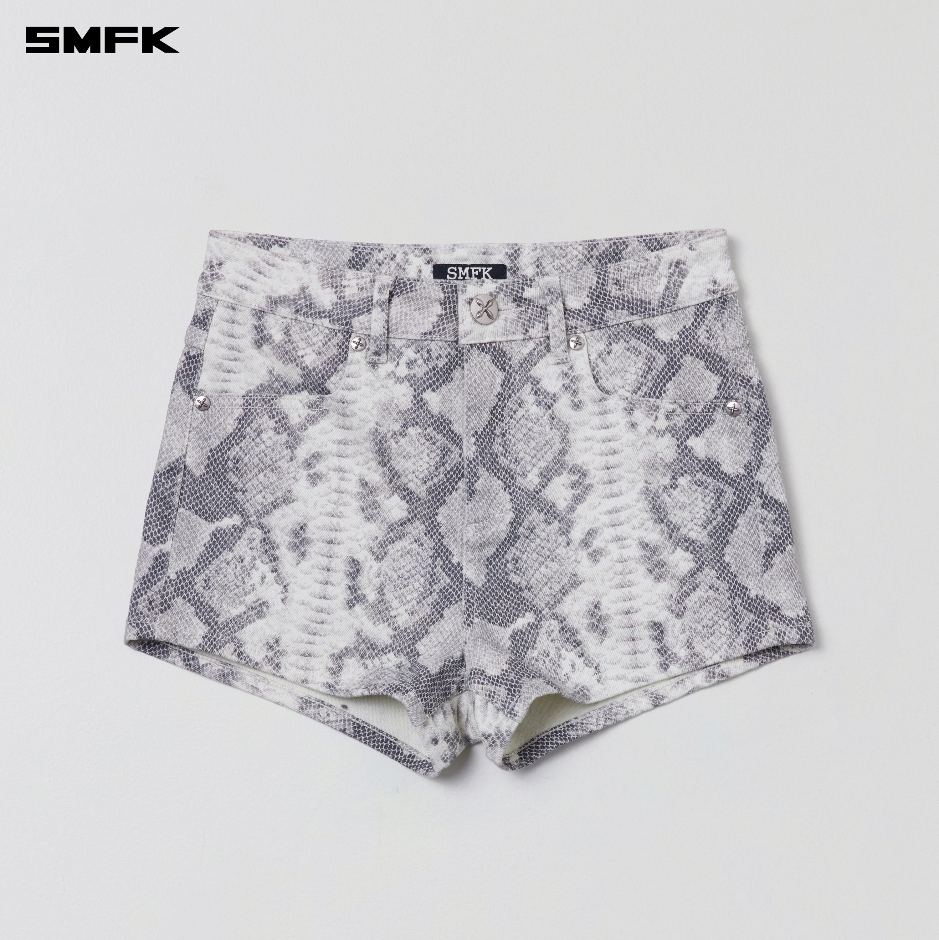 COMPASS DANCER DENIM FLAT SHORTS MIRAGE SNAKE