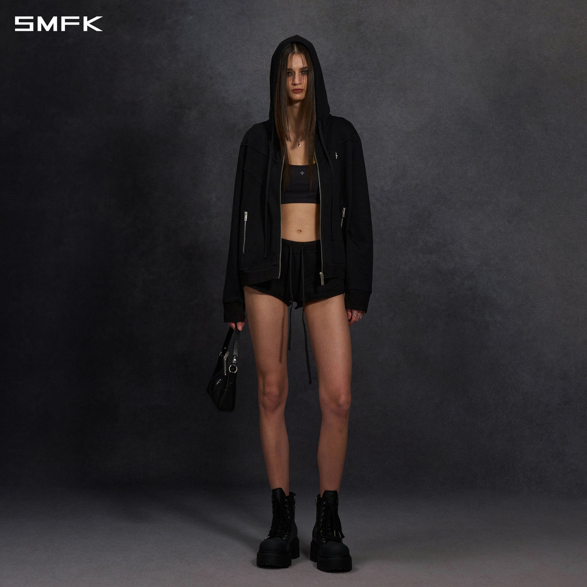 PERMANENT SLIM SUPER SHORTS/COTTON/W WILD BLACK