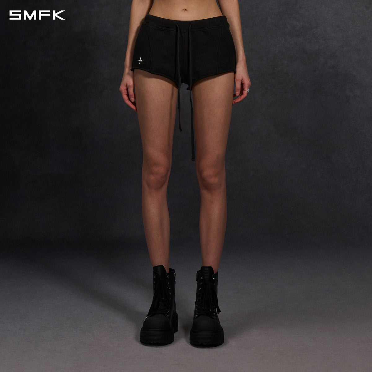 PERMANENT SLIM SUPER SHORTS/COTTON/W WILD BLACK