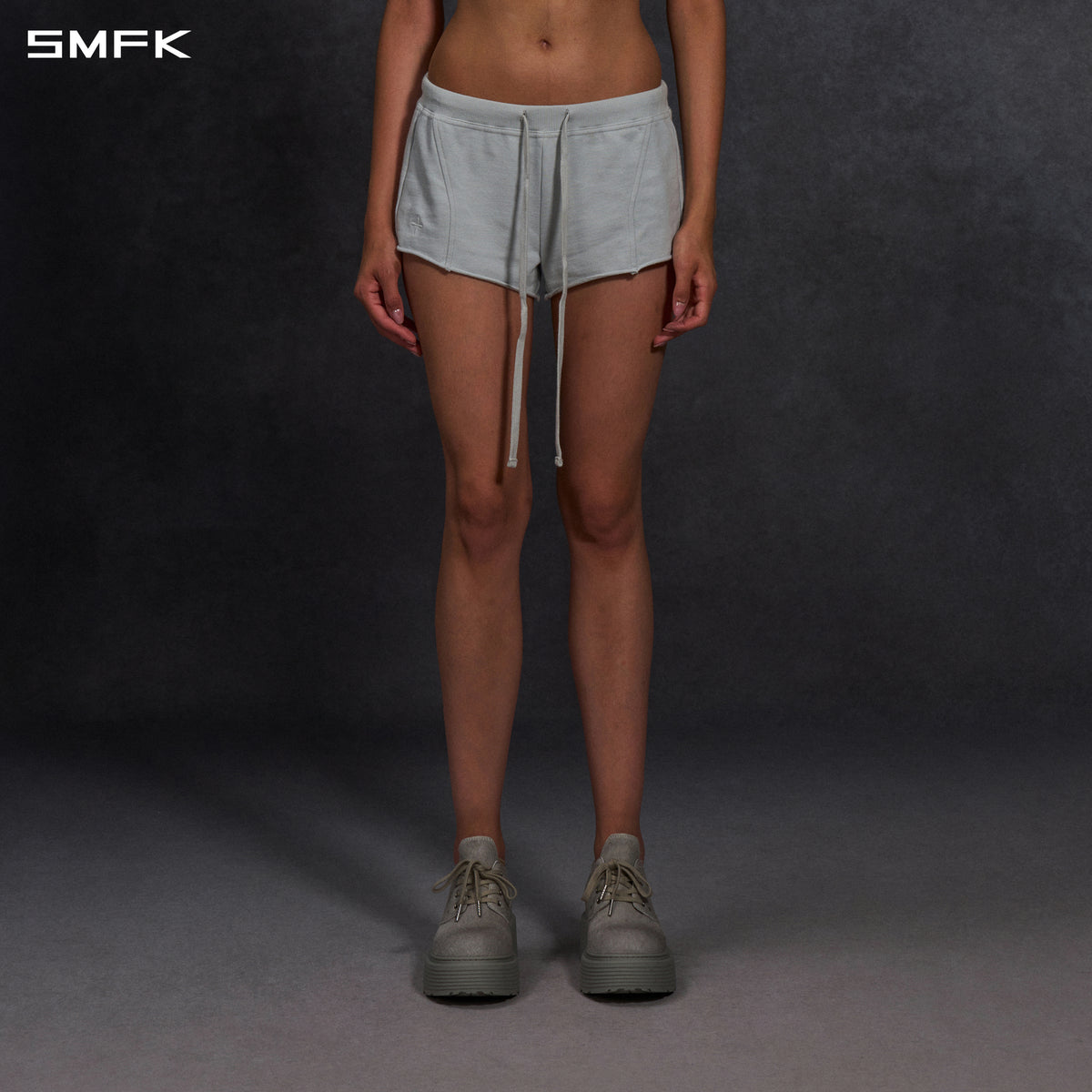 PERMANENT SLIM SUPER SHORTS/COTTON/W GLACIER GREY