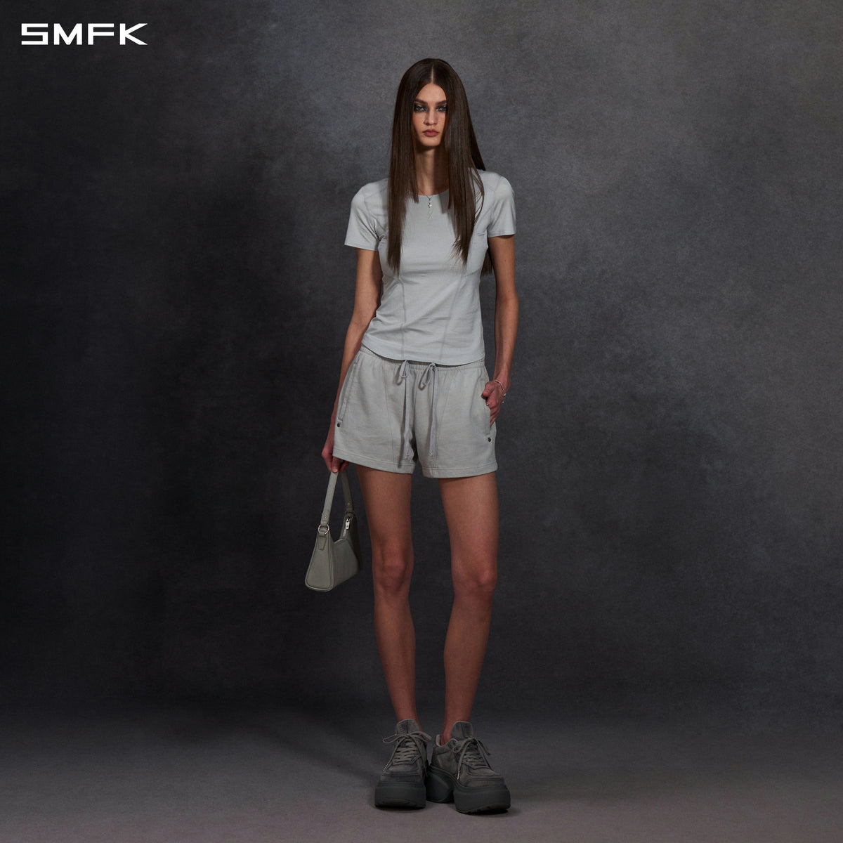 PERMANENT PRISM SHORTS/COTTON/W GLACIER GREY