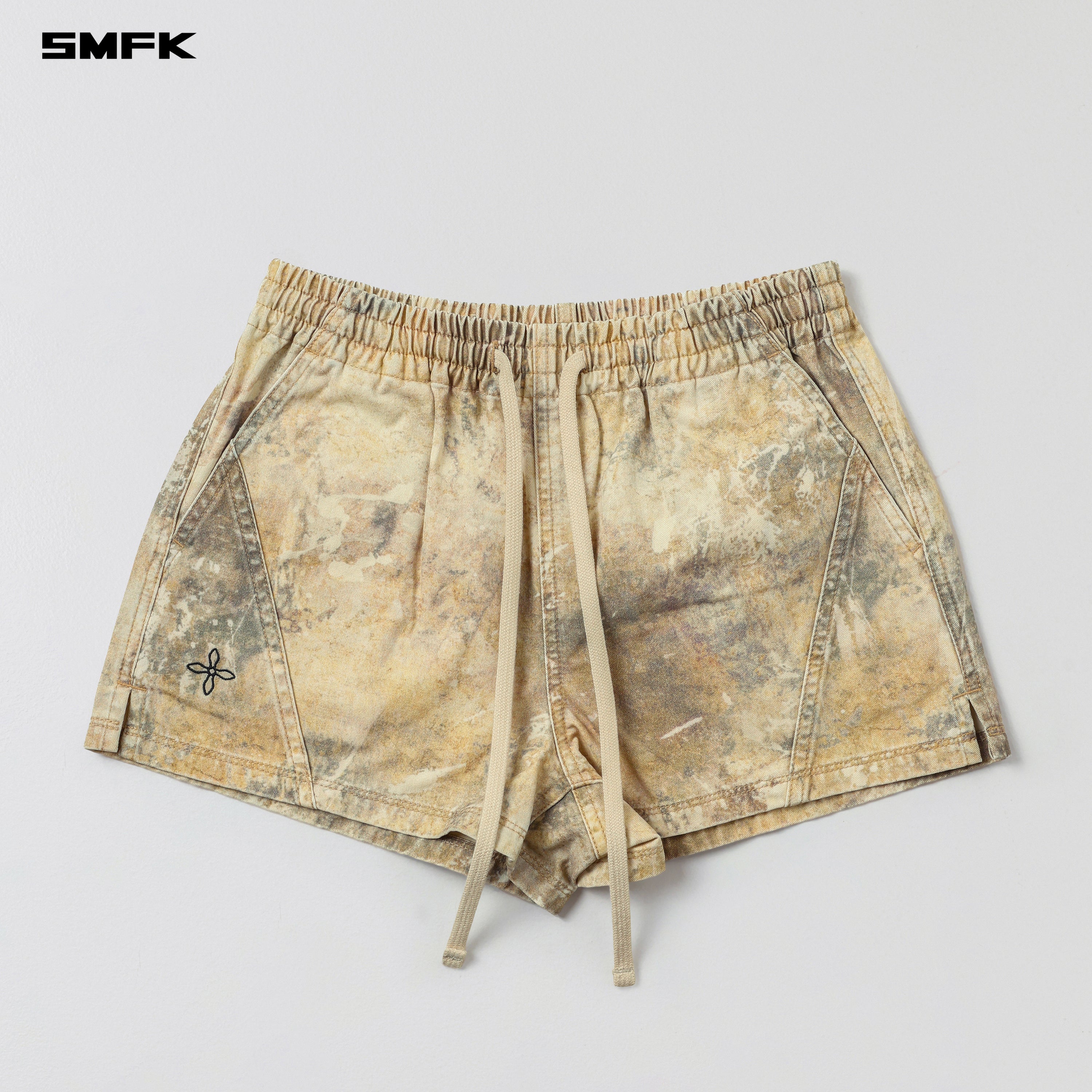 COMPASS MODE RISE-UP SPORTS SHORTS/COTTON WHITE STORM CAMOUFLAGE