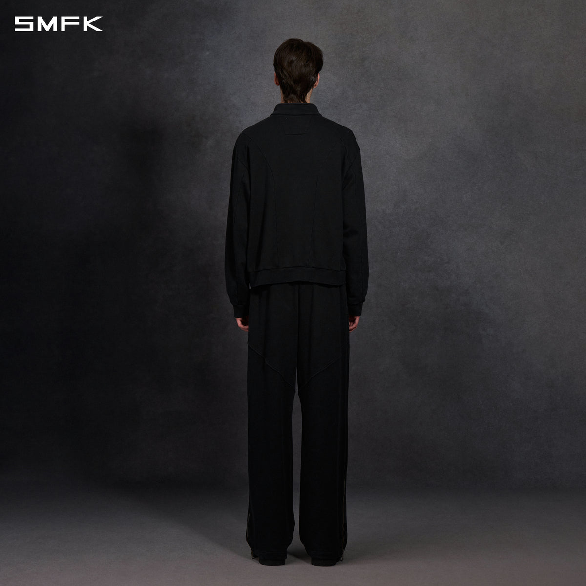 MYTH AEOLUS EVOLVE LOOSE KINTED PANTS /COLD DYE/U COLD DYE BLACK