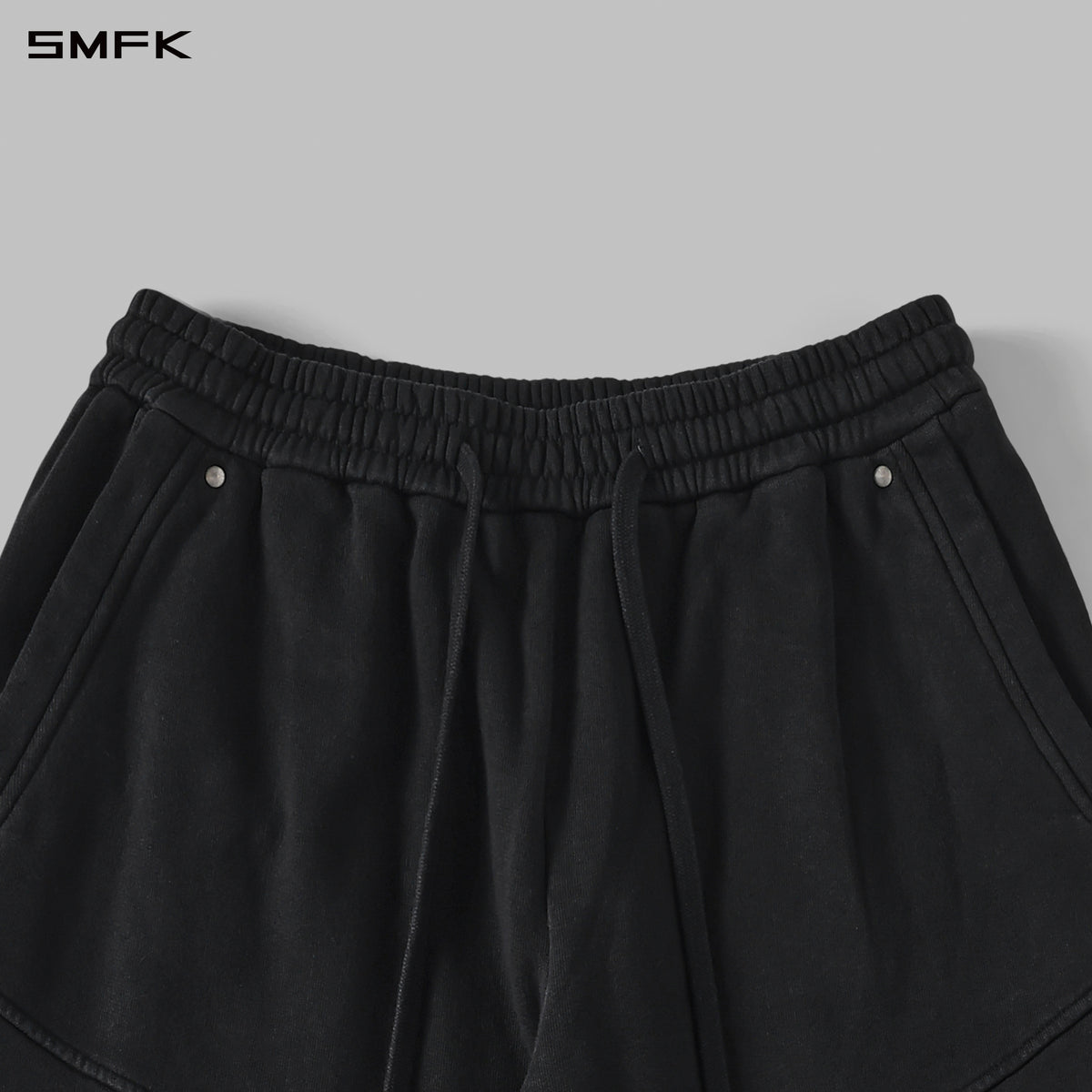 MYTH AEOLUS EVOLVE LOOSE KINTED PANTS /COLD DYE/U COLD DYE BLACK