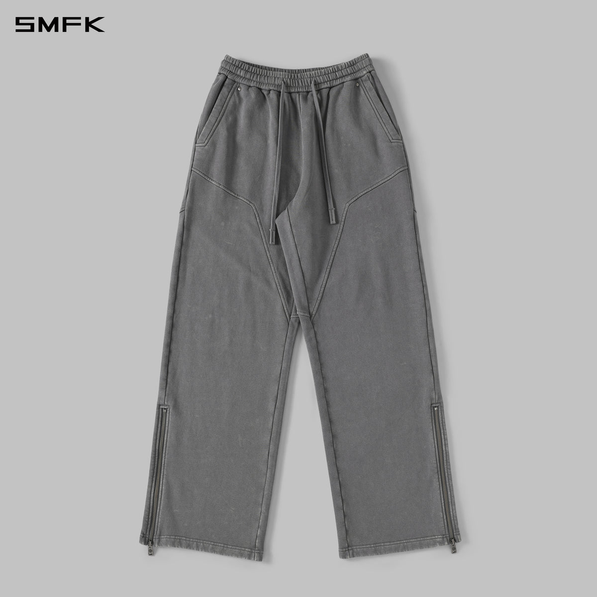 MYTH AEOLUS EVOLVE LOOSE KINTED PANTS /COLD DYE/U COLD DYE GREY