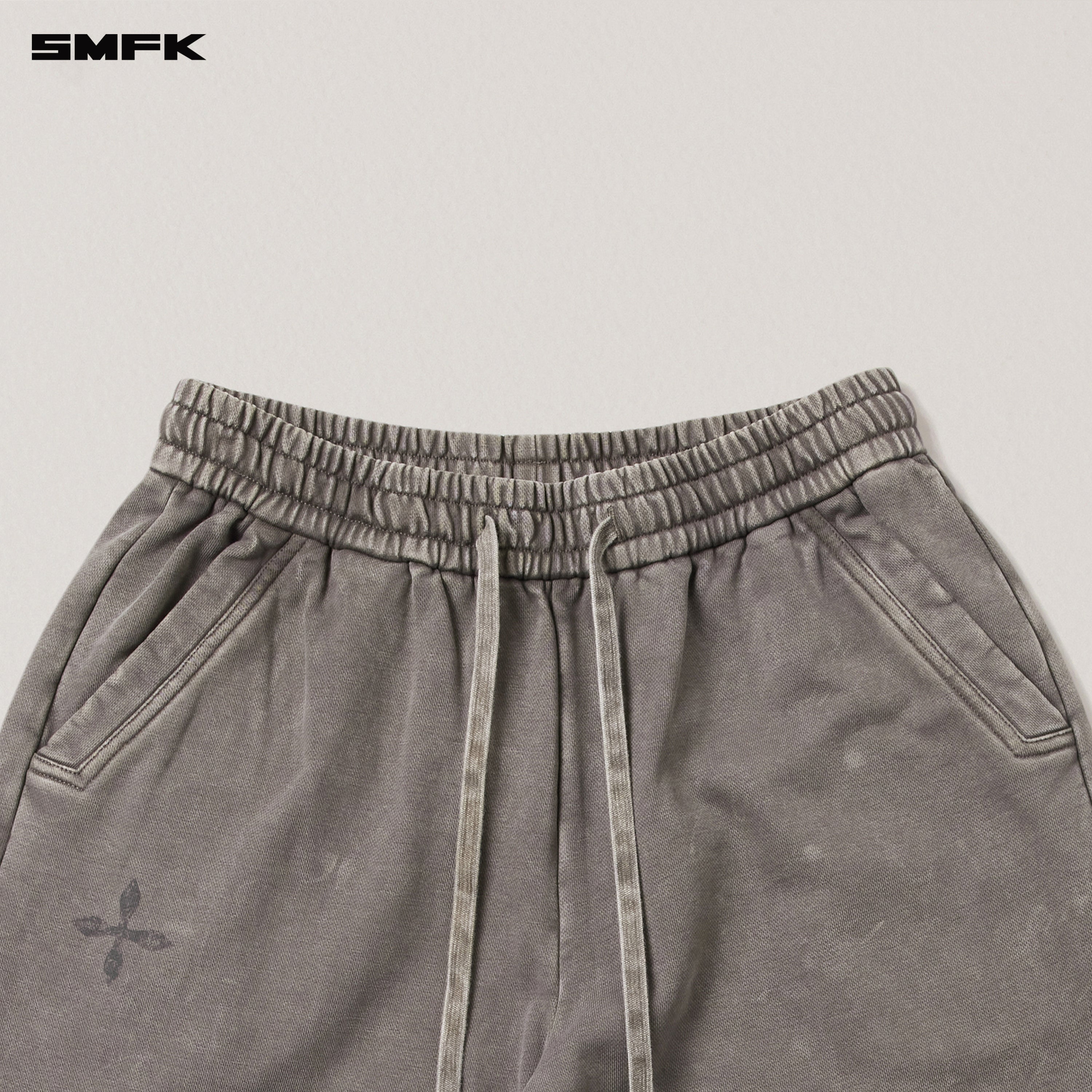 VINTAGE-SAVAGE LOOSE SPORTS PANTS/FADE DYE WILD BROWN