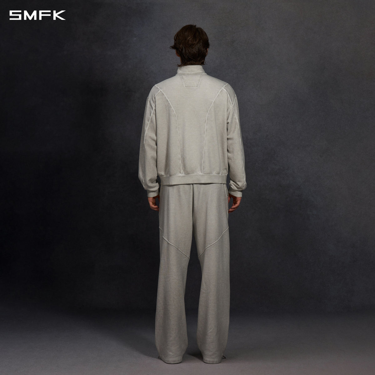 MYTH AEOLUS EVOLVE LOOSE KINTED PANTS /COLD DYE/U CLOUD GREY