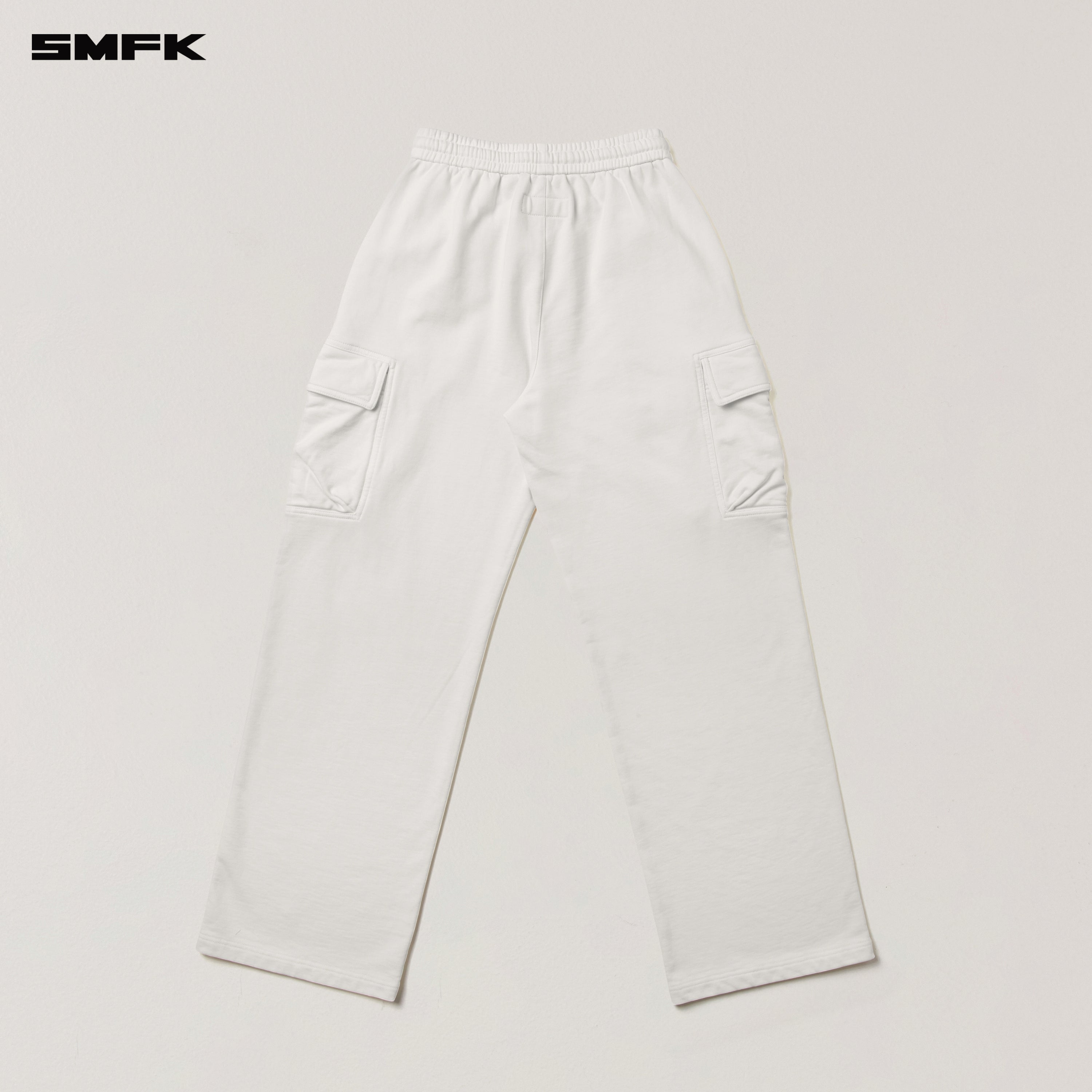 VINTAGE-SAFARI LOOSE SPORTS PANTS/FADE DYE SNOW MOUNTAIN WHITE