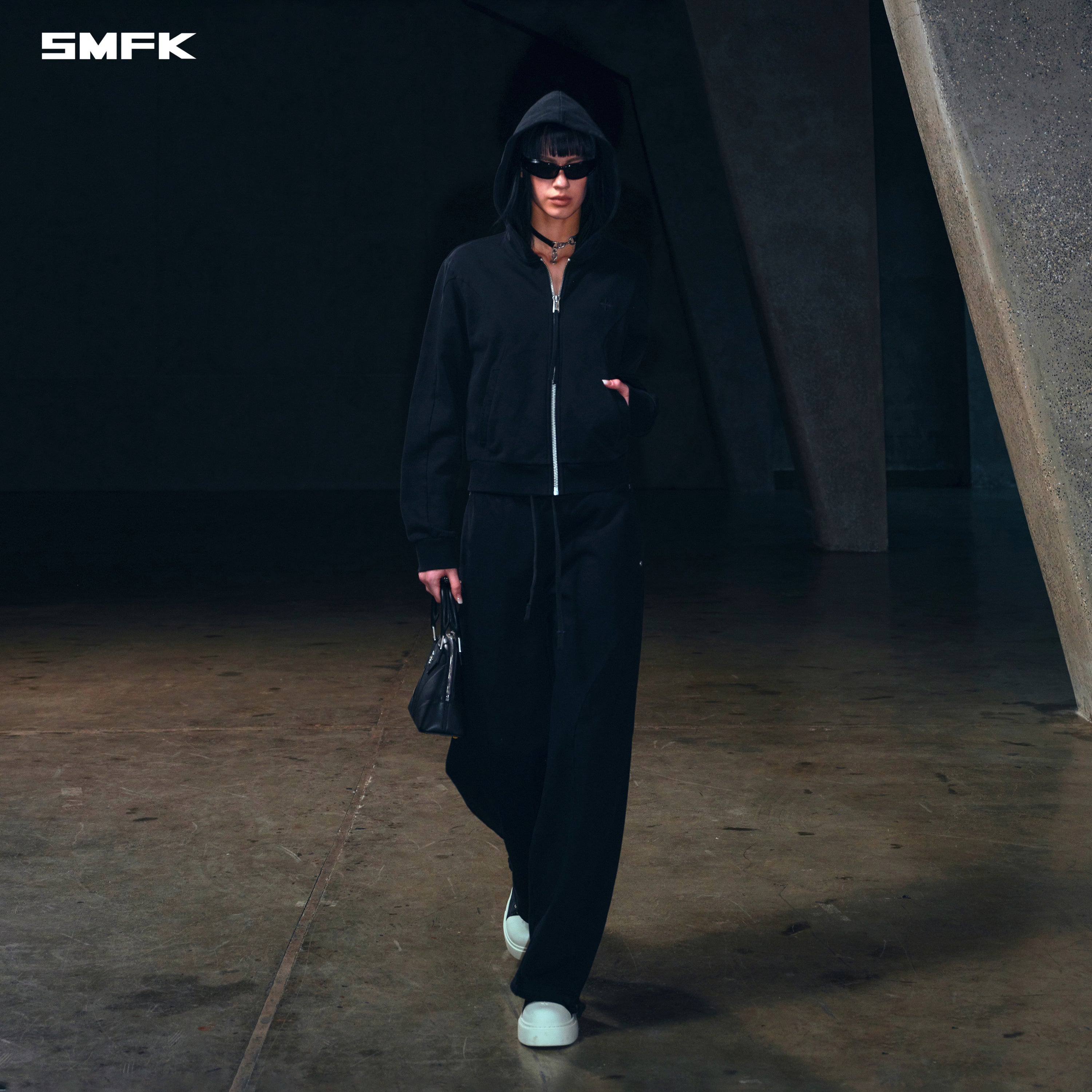 VINTAGE MUSE ARC SPORTS PANTS/COTTON VANISH BLACK