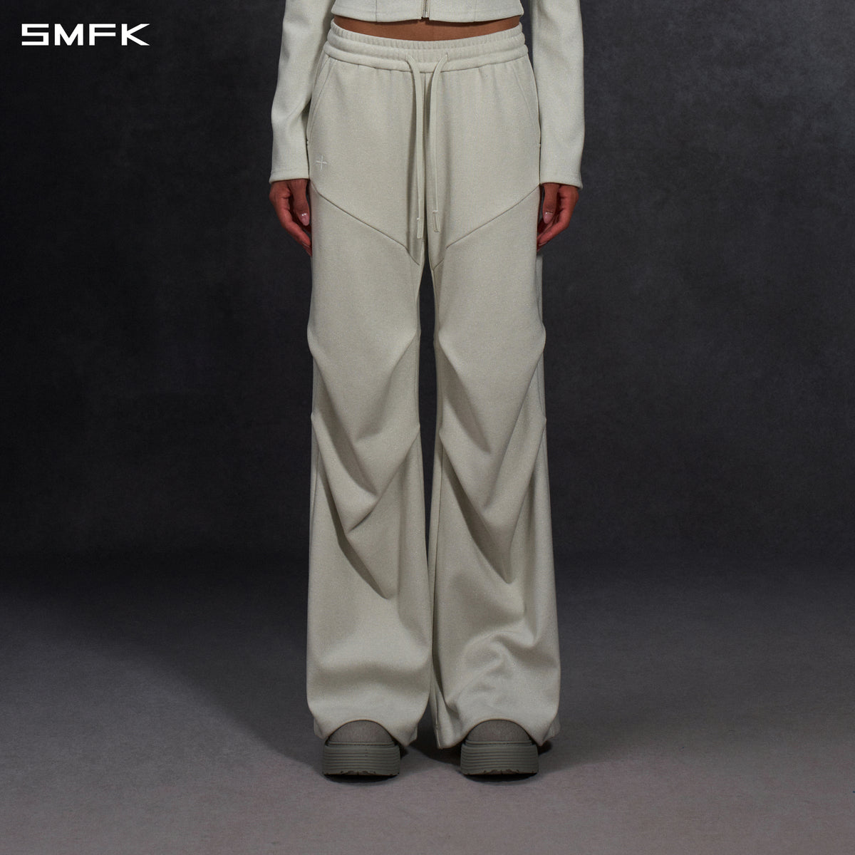 MYTH AEOLUS DECONSTRUCT STRT PANTS/COLD DYE/W STARRY WHITE