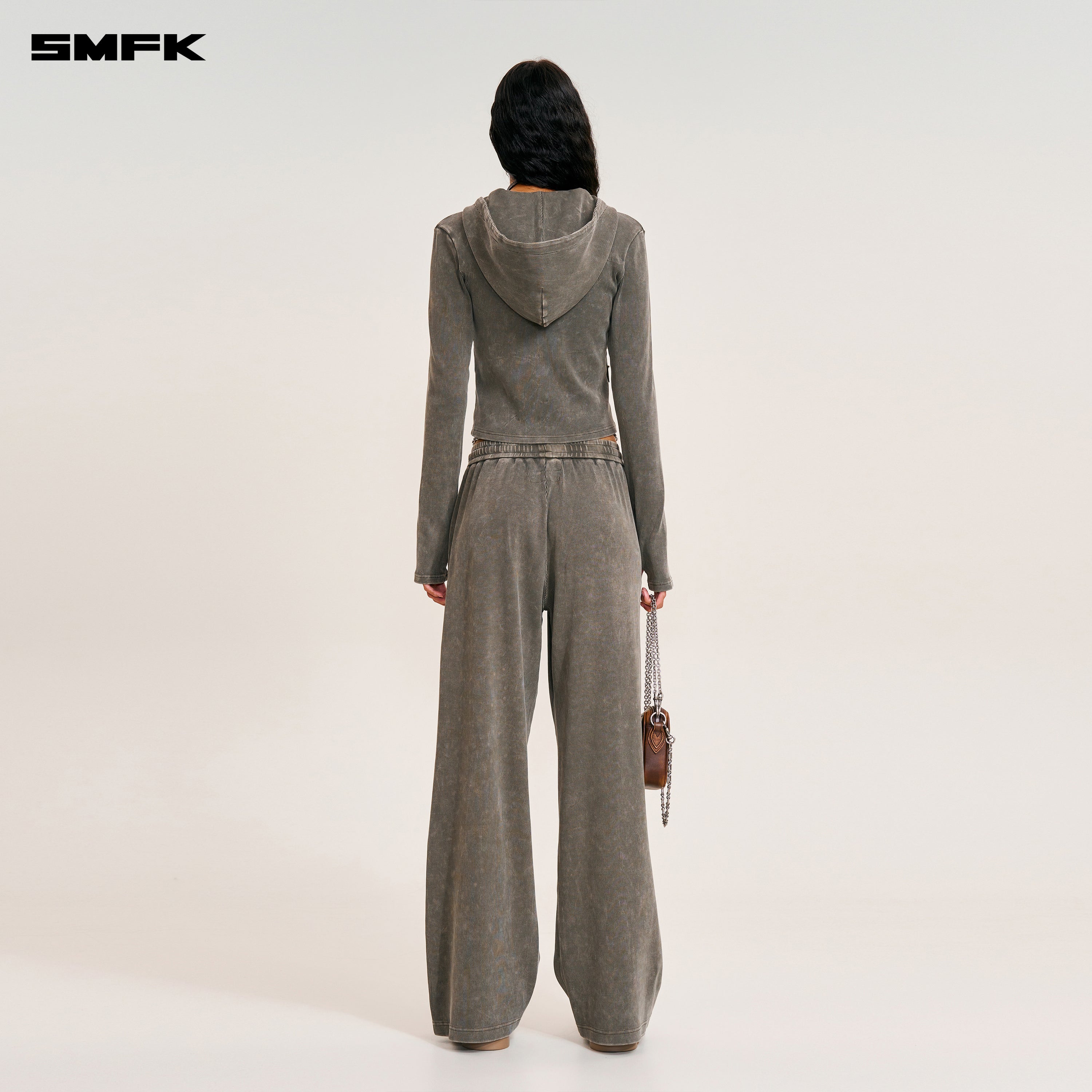 VINTAGE - SAVAGE STRAIGHT SPORTS PANTS/FADE DYE WILD BROWN