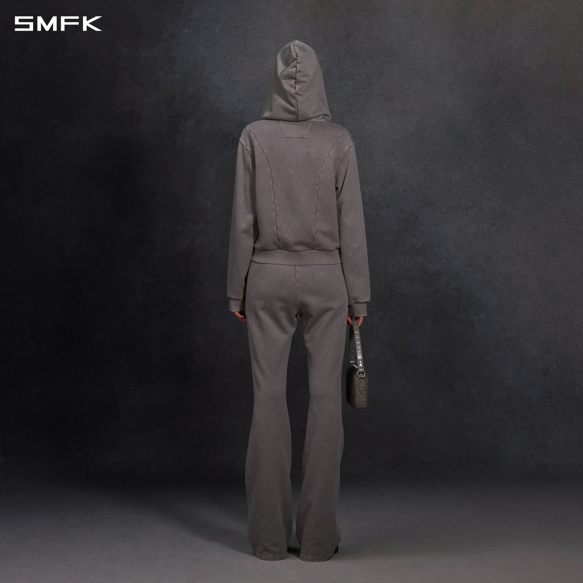 MYTH AEOLUS MUTATION FLARE PANTS/COLD DYE/W COLD DYE GREY