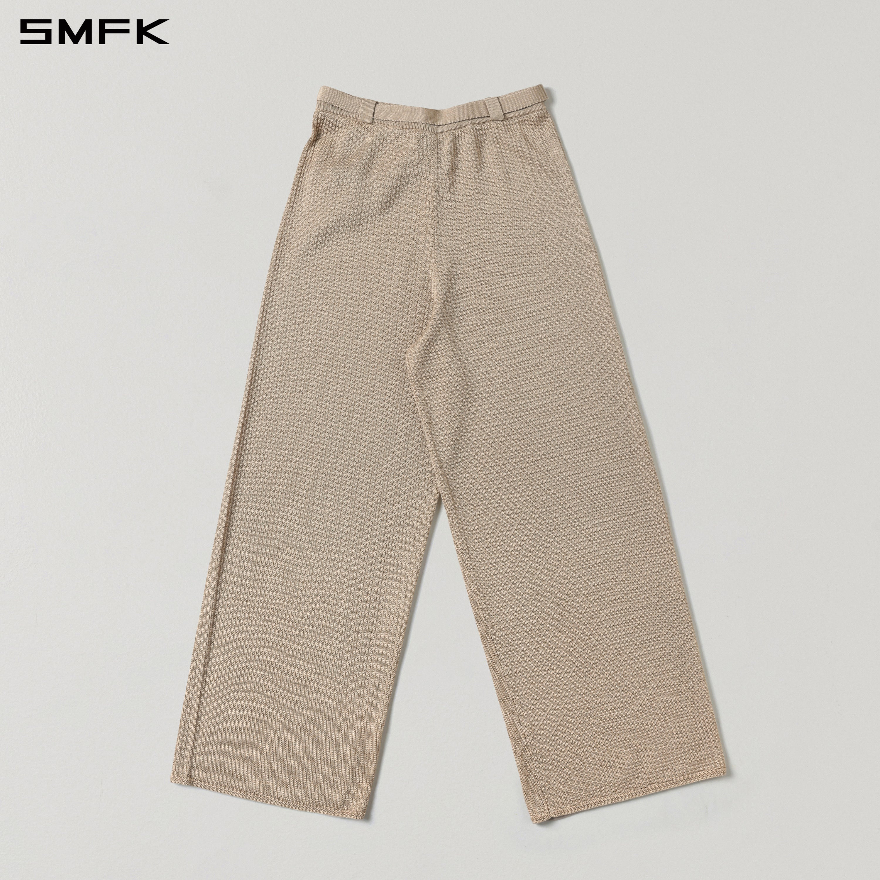MYTH SEER STRT KNIT PANTS/TENCEL+SILK FRESH SKIN