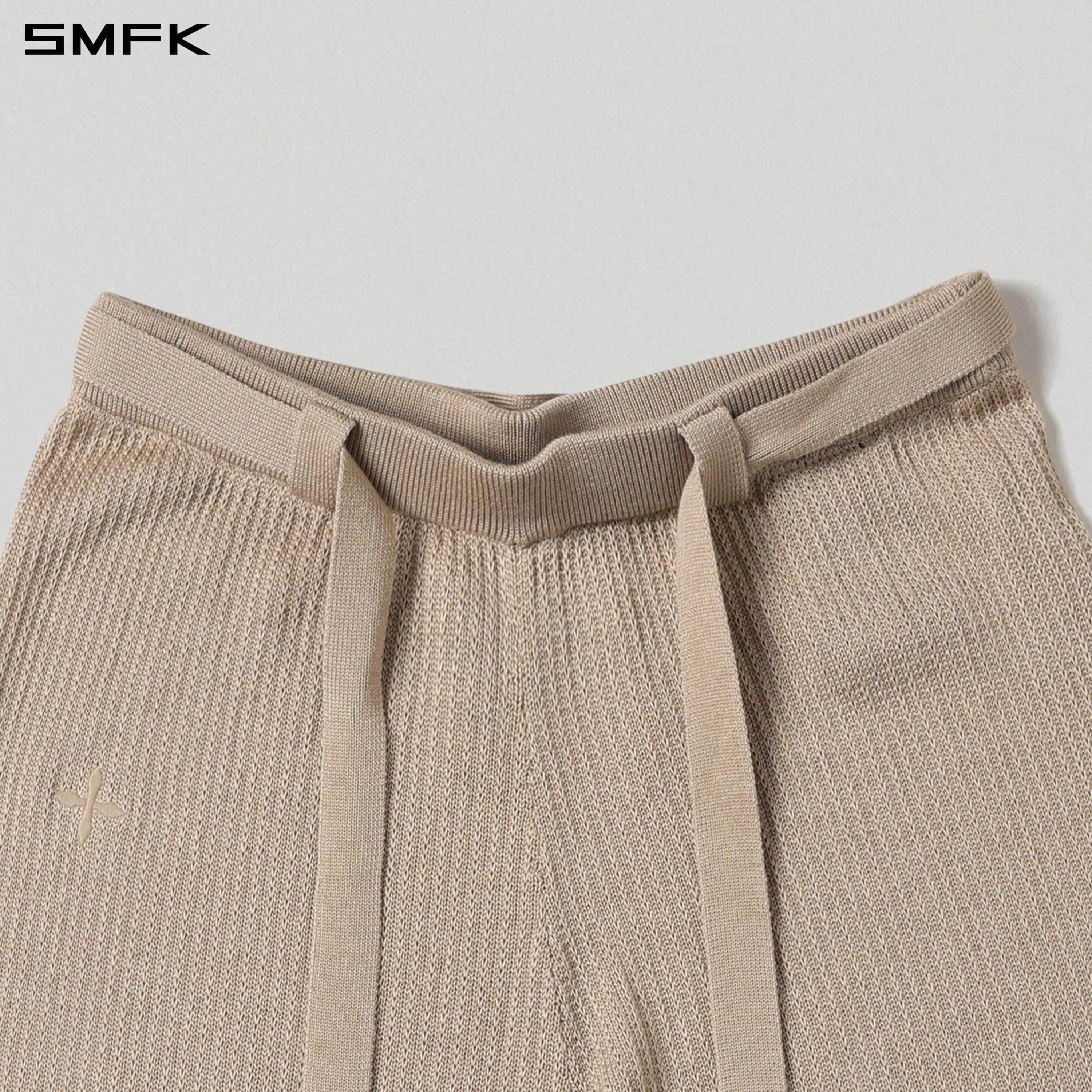 MYTH SEER STRT KNIT PANTS/TENCEL+SILK FRESH SKIN