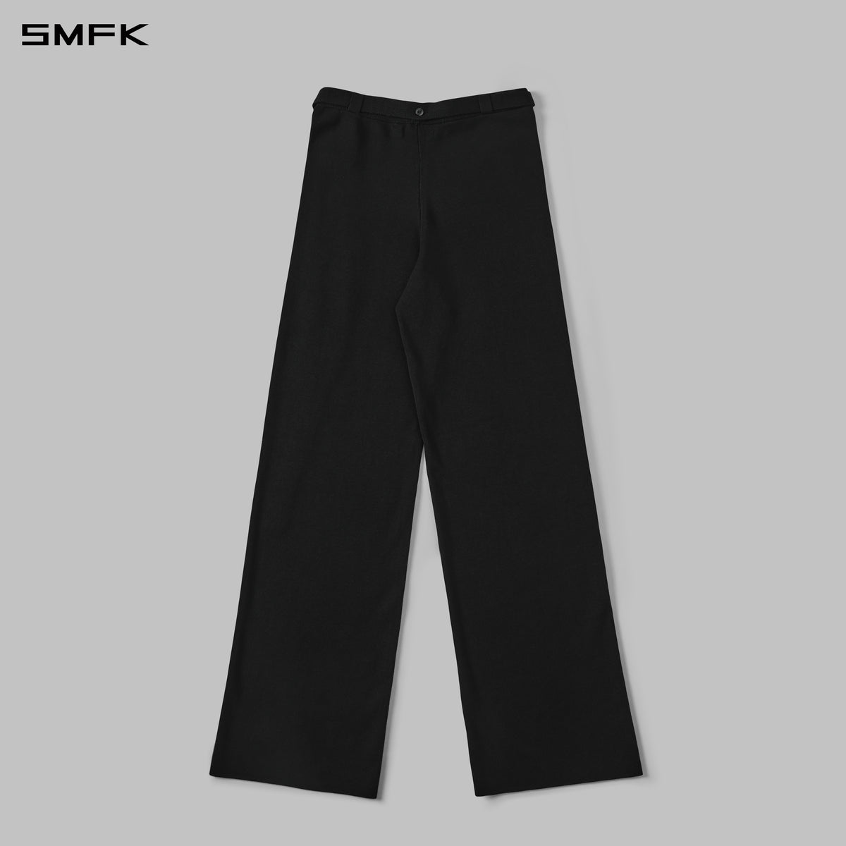 MYTH SIREN EVENING FLARED KNIT PANTS/LENZING TENCEL+SILK+COTTON WILD BLACK
