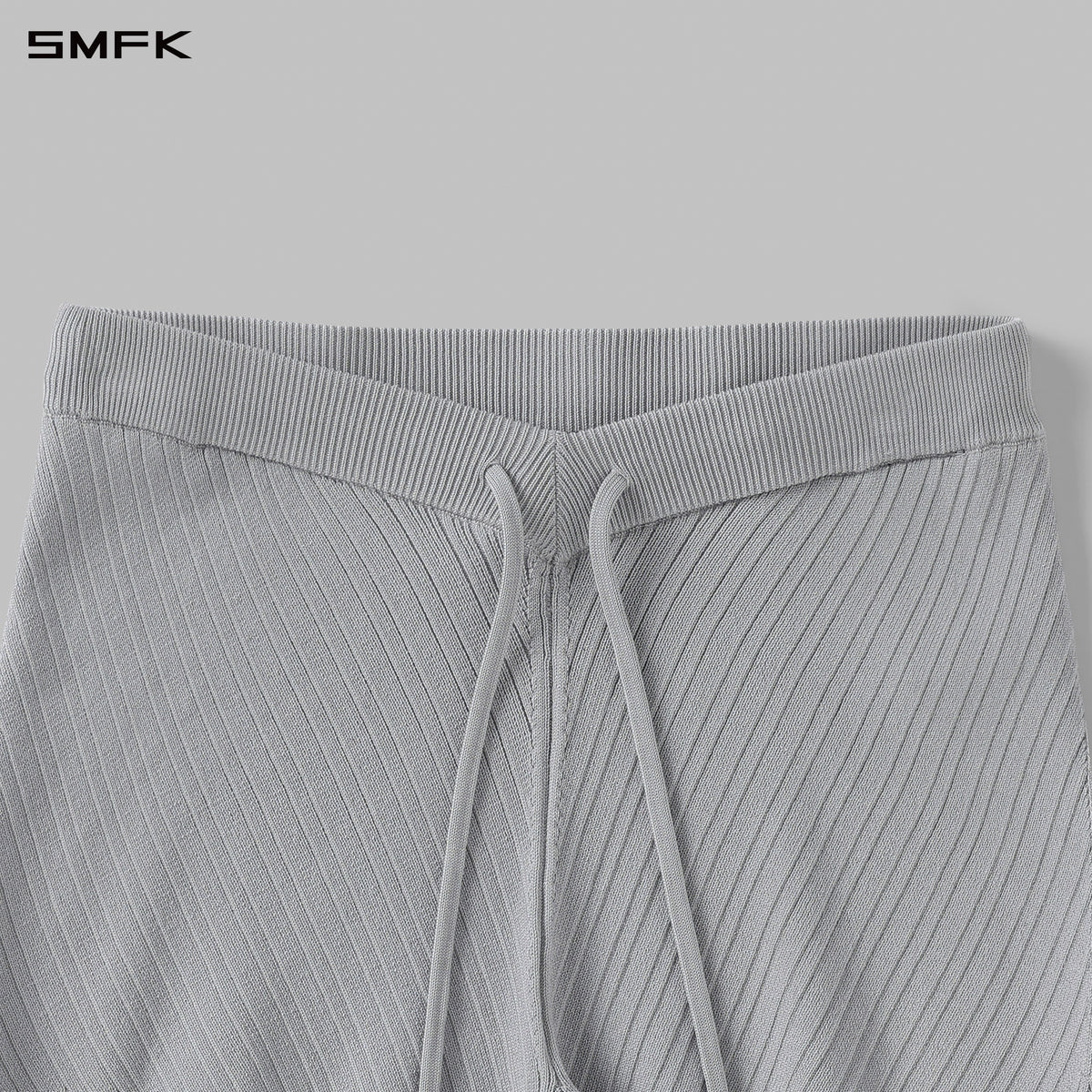 MYTH AEOLUS EVENING V-NECK KNIT SHORTS/LENZING TENCEL+SILK+COTTON GLACIER GREY