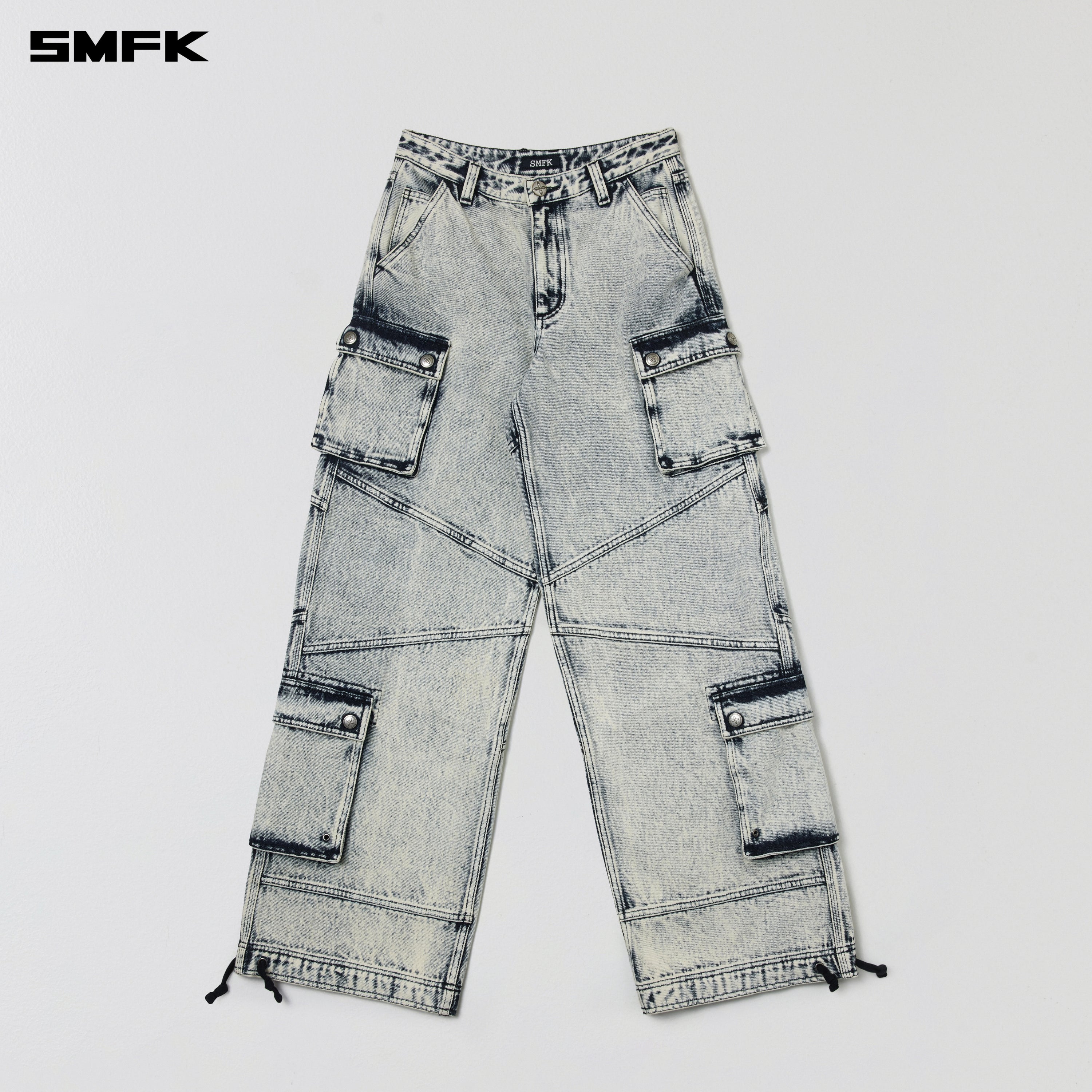 COMPASS RETRO TOWER CARGO PANTS WHITE SNOWFLAKE