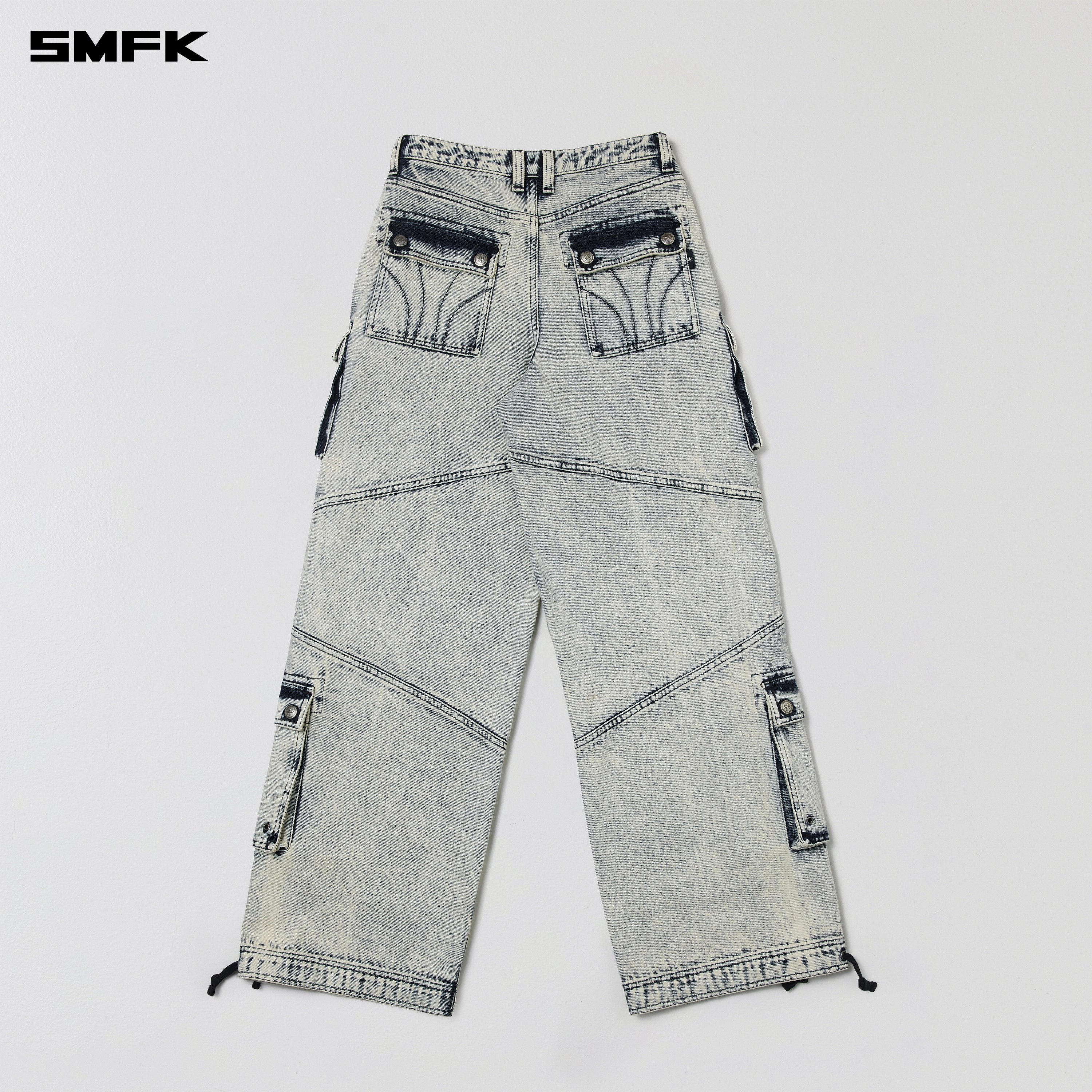 COMPASS RETRO TOWER CARGO PANTS WHITE SNOWFLAKE